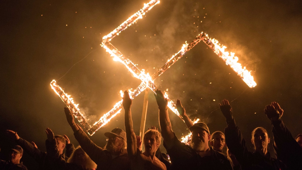 Supporters of the National Socialist Movement,