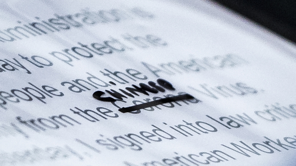 Corona ''Chinese virus'' Getty images