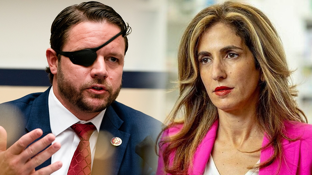 Composite - Congressman Dan Crenshaw and his election challenger Sima Ladjevardian