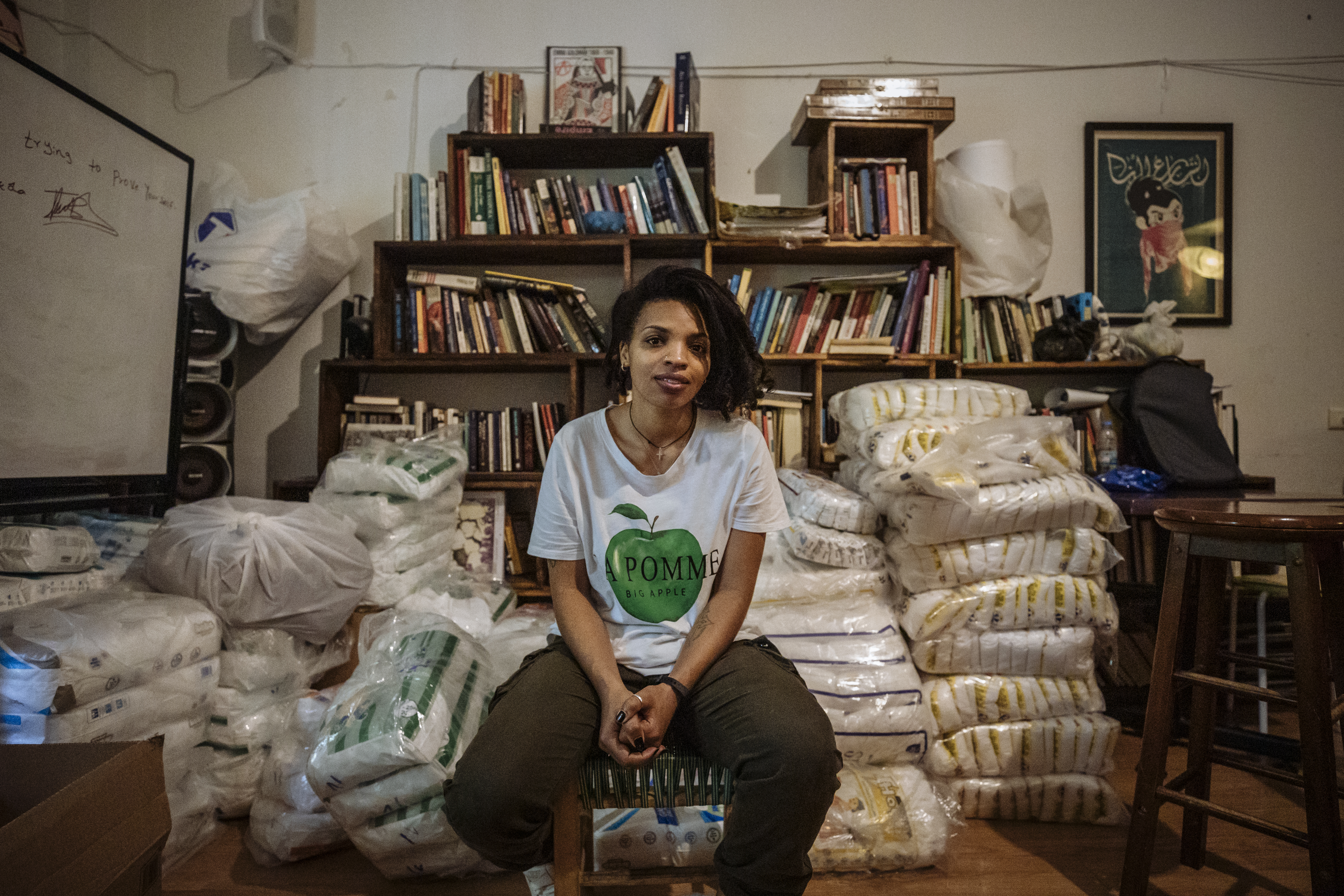 Tsigereda, a 25-year-old Ethiopian, has become a leader for migrants suffering from exploitation and abuse at the hands of their employers. 'Do you know how many girls are committing suicide? Imagine.' [Muse Mohammed/IOM]