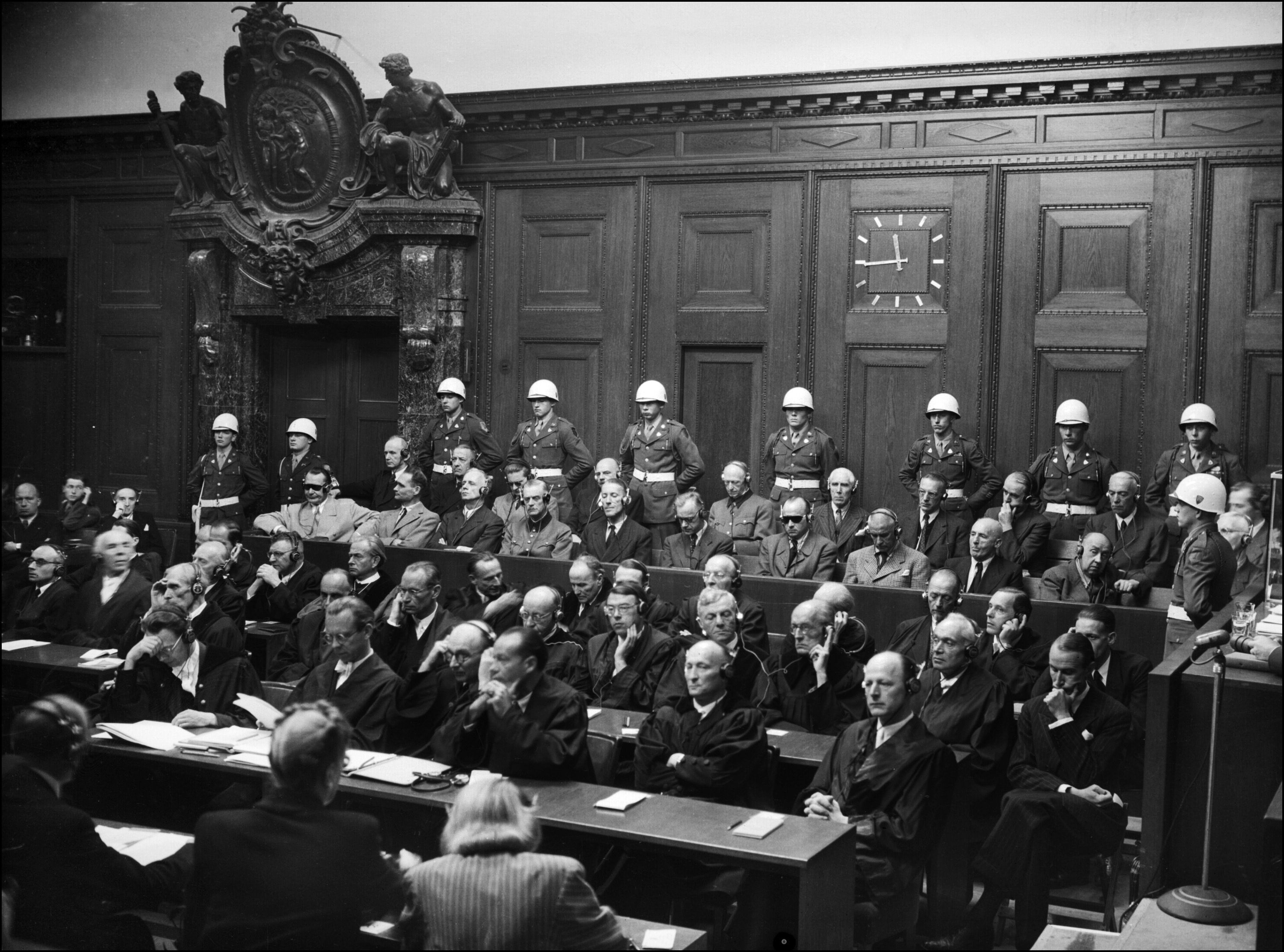 A picture taken in 1946 during the Nuremberg trial where Nazi criminals were judged for their crimes [AFP]