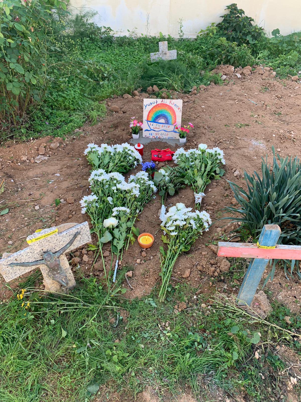 Yusuf Alì Kanneh, who lost his life in the Mediterranean Sea aged just six months, is buried in Lampedusa [Open Arms]
