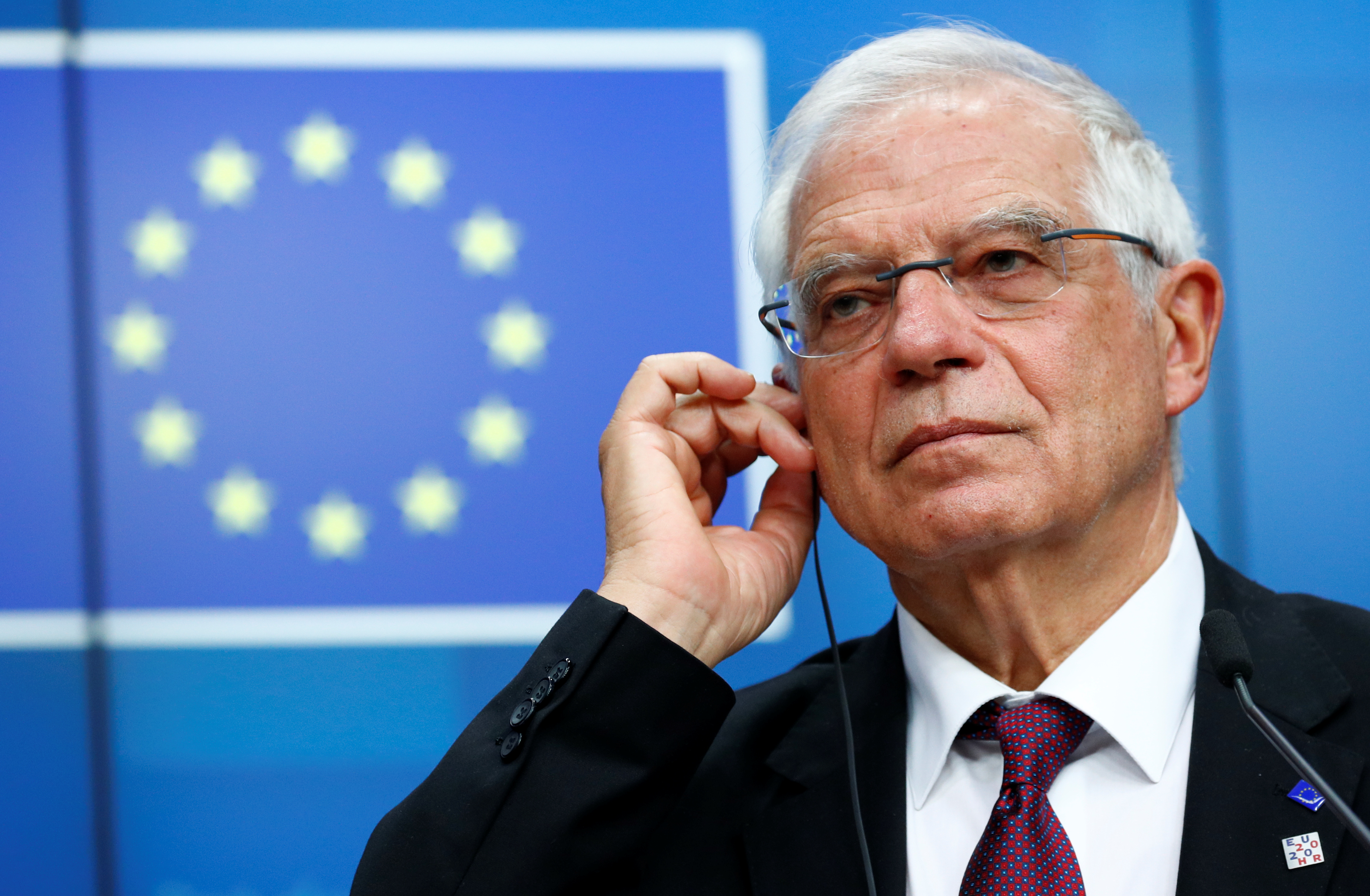 Josep Borrell, High Representative for Foreign Affairs and Security Policy and Vice-President of the European Commission, holds a news conference