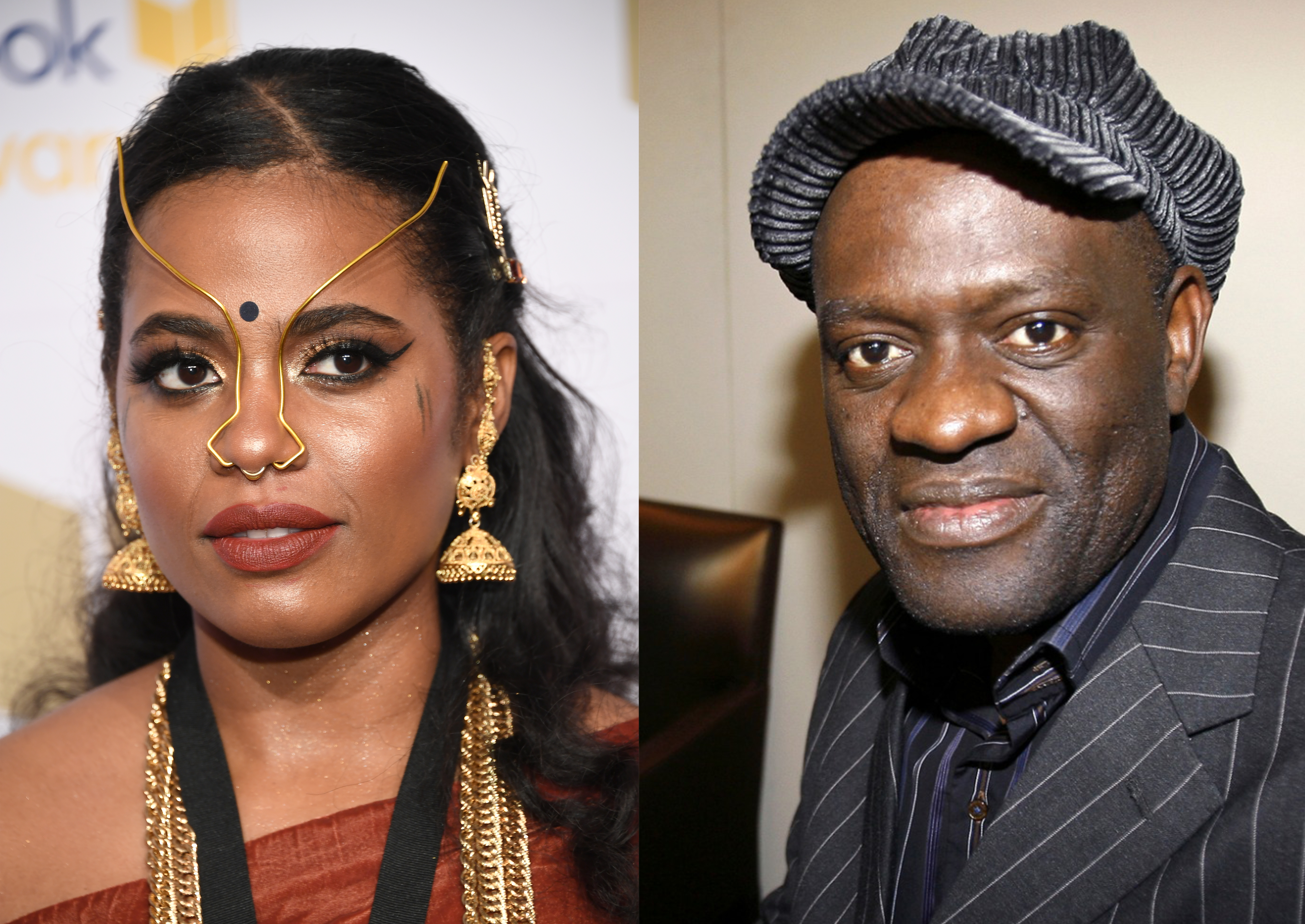 Akwaeke Emezi (left) and Alain Mabanckou (right) [File pictures by Greg Allen/Invision/AP Photo and Eric Gaillard/Reuters]