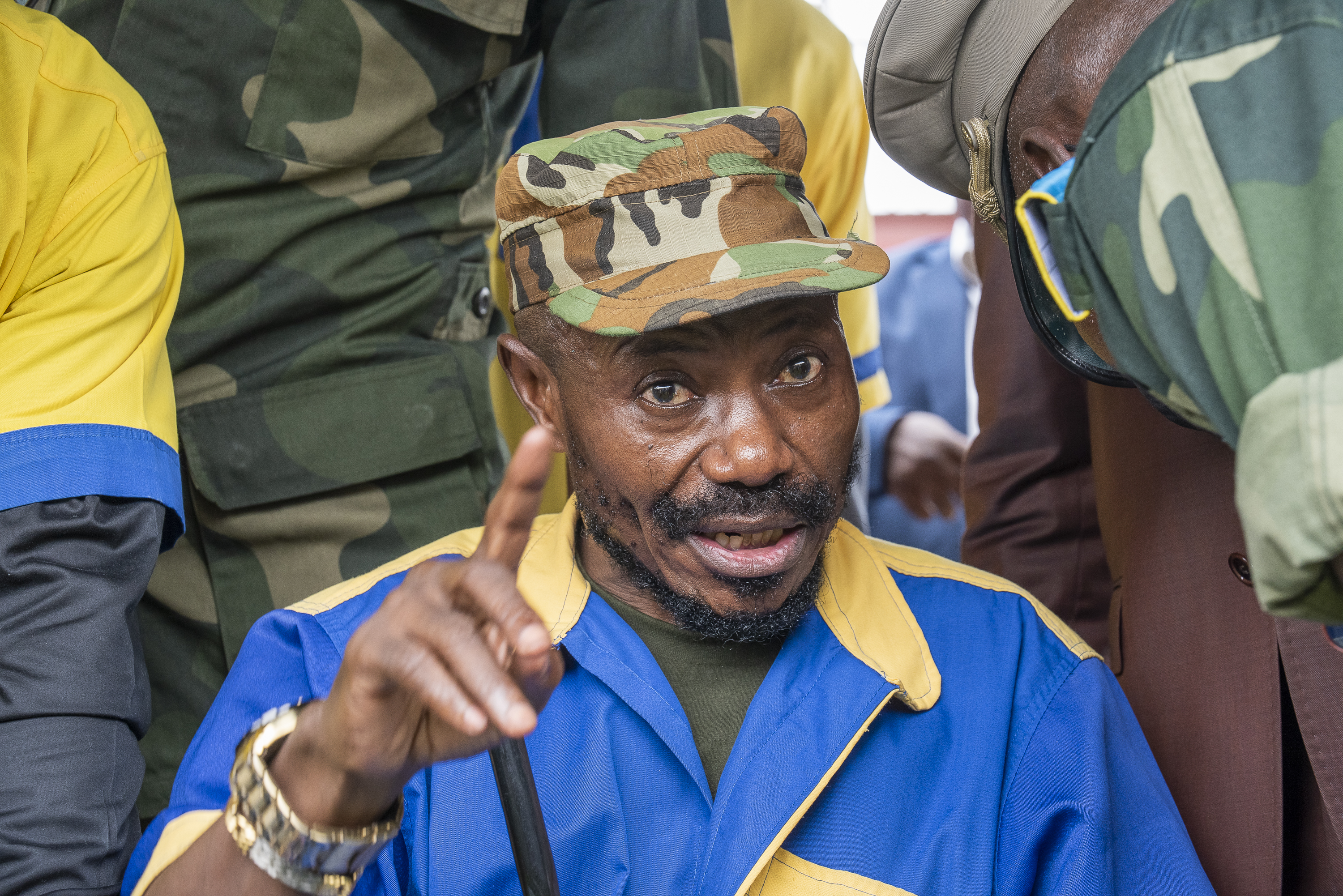 Colonel Eddy Kapend is seen at the Makala Central Prison in Kinshasa, the Democratic Republic of the Congo [AFP]