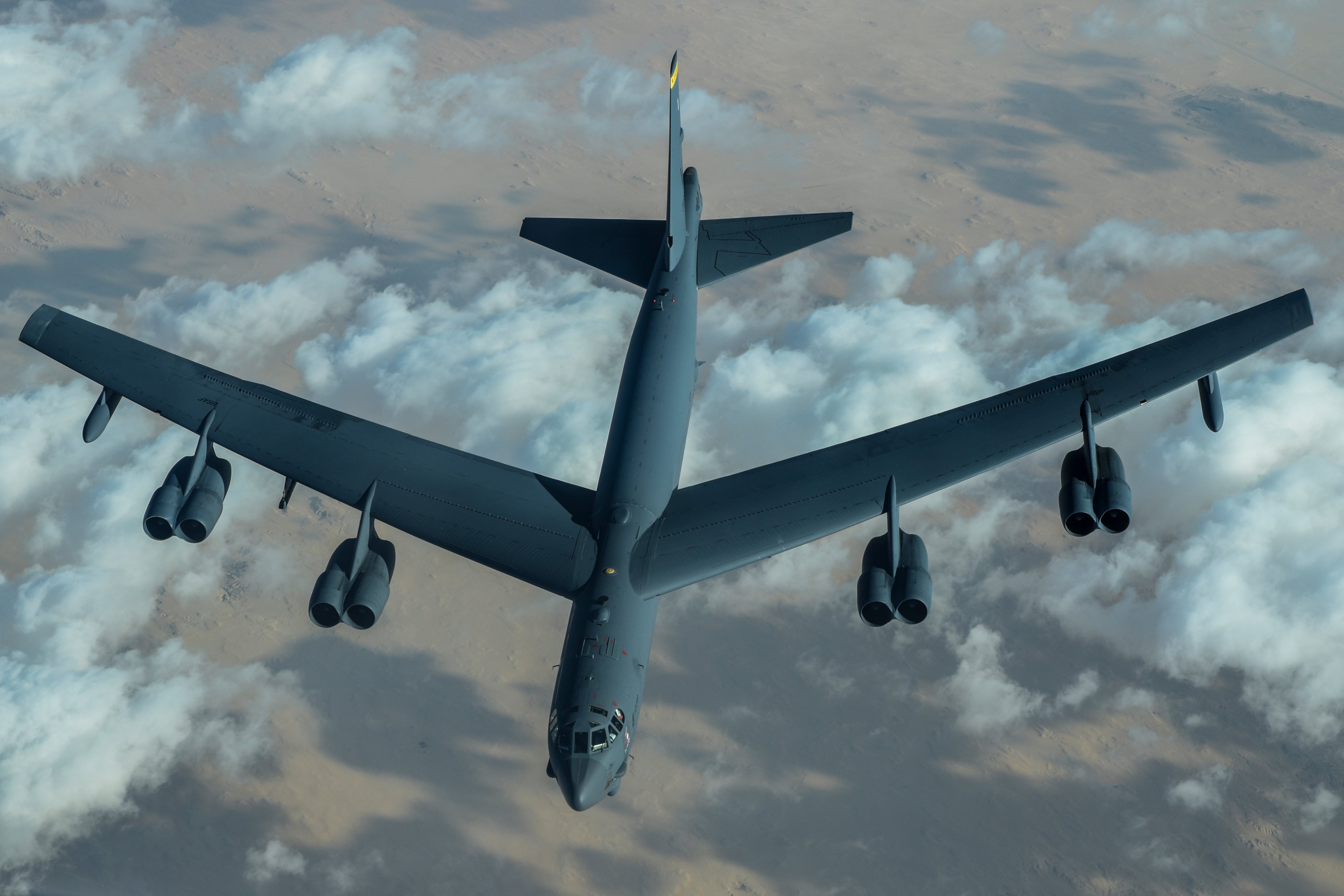B-52 bomber on patrol.