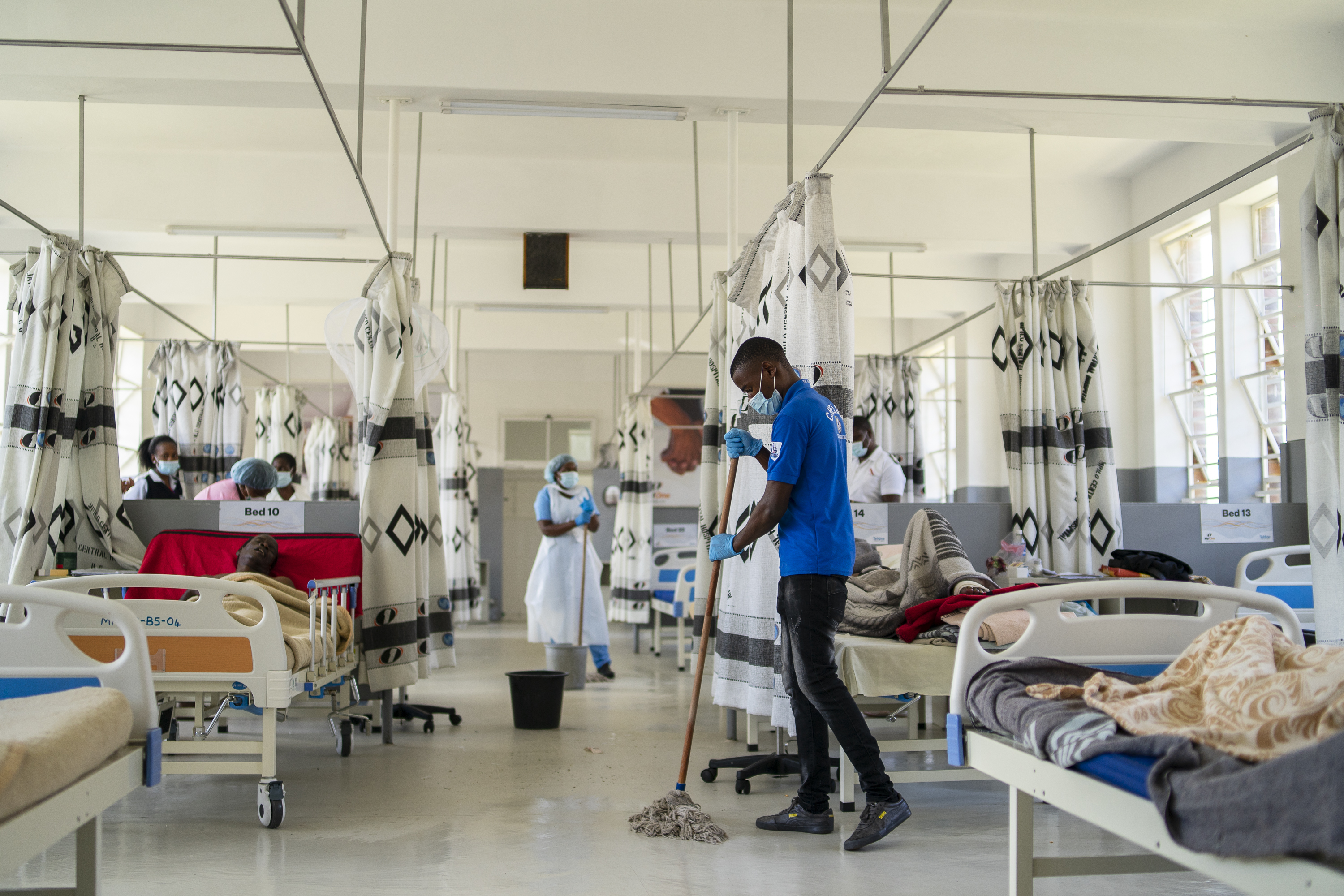 A ward at Mpilo Central Hospital on January 28, 2021 in Bulawayo, Zimbabwe [KB Mpofu/Getty Images]