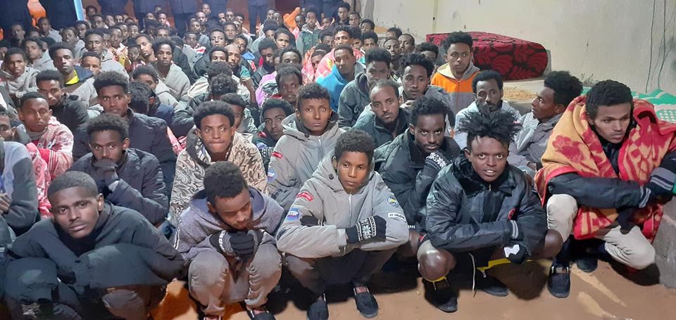 156 migrants were rescued by Libyan authorities from human traffickers in the southeastern city of Kufra