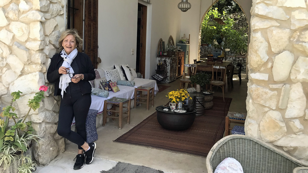Colette Khalil runs the boutique hotel Beit al Batroun, about an hour and a half from Lebanon’s capital, Beirut [Anchal Vohra/Al Jazeera]