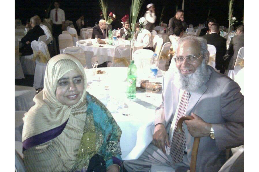 Mohammed Saleem, right, pictured with his wife Said Begum [Courtesy of the Saleem family]