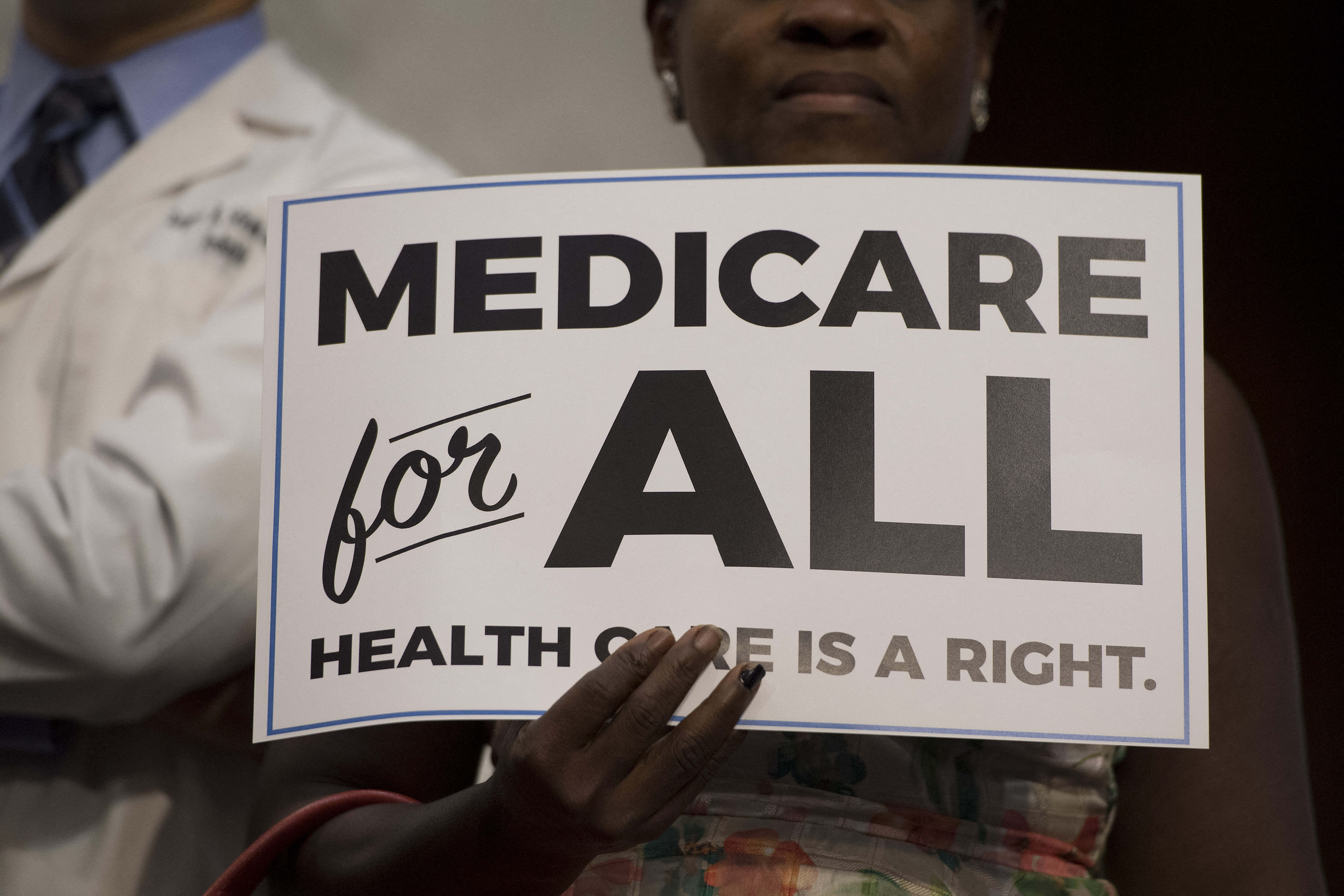 In March, progressive members of the US Congress introduced a bill to create Medicare for all [File: Jim Watson/AFP]
