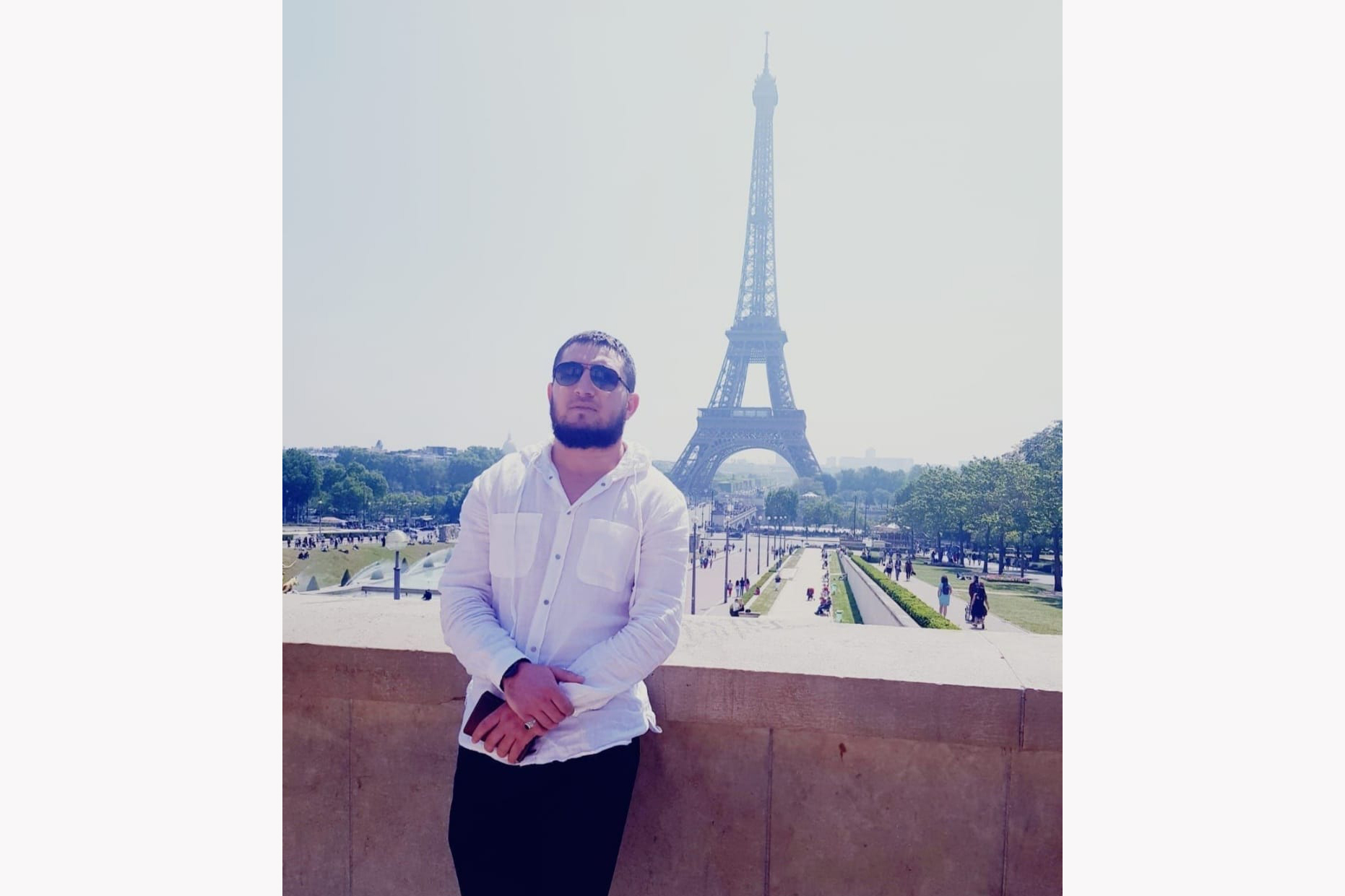 Magomed Gadaev pictured in Paris [Courtesy of the Gadaev family]