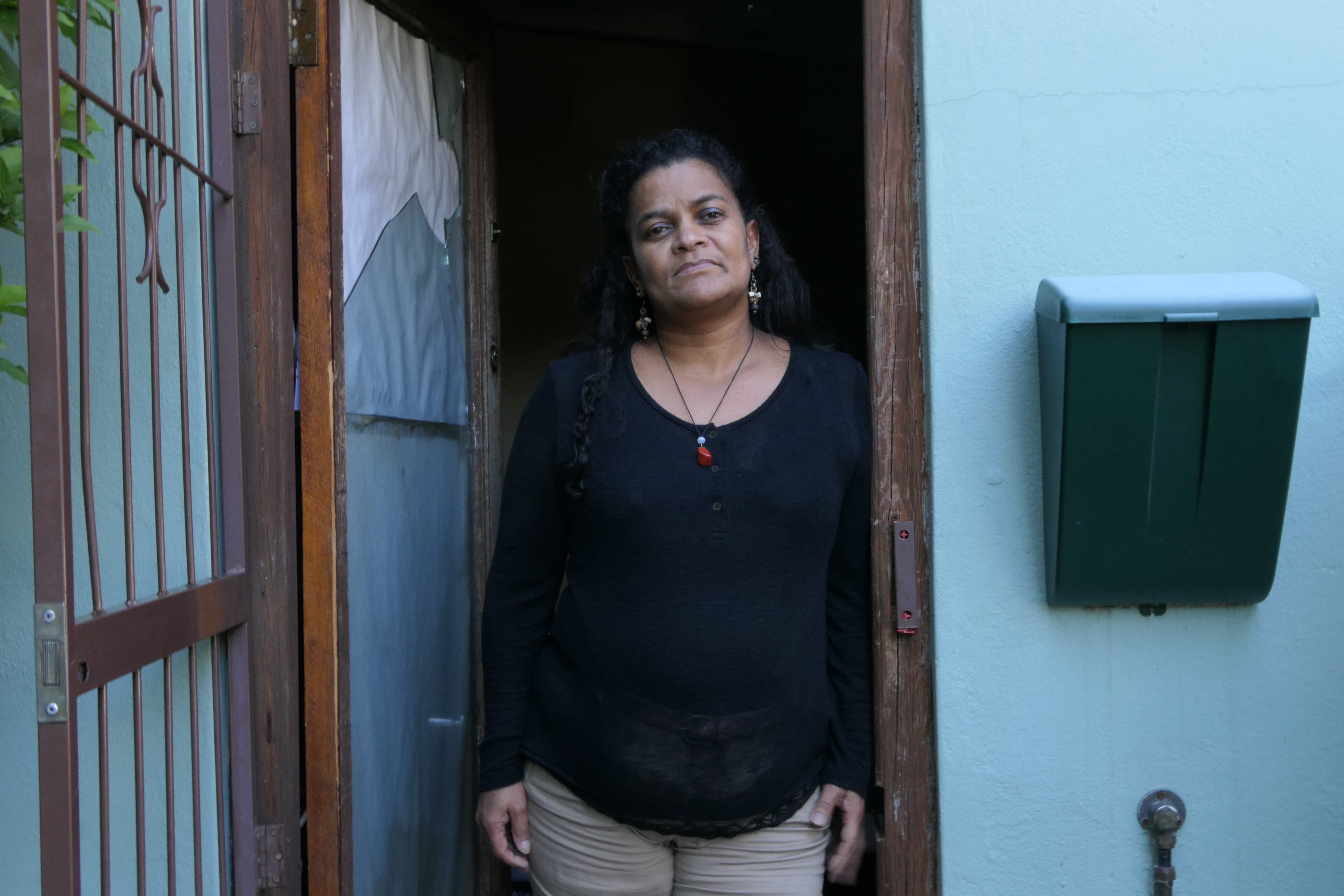 Carin has now been off the street for three months. She lives in charity-subsidised housing, but is at risk of losing it because the owner of the property is demanding higher rent. She makes a living selling beaded jewellery in Sea Point's Mojo Market [Sindile Sydwell Kamlana/Al Jazeera]