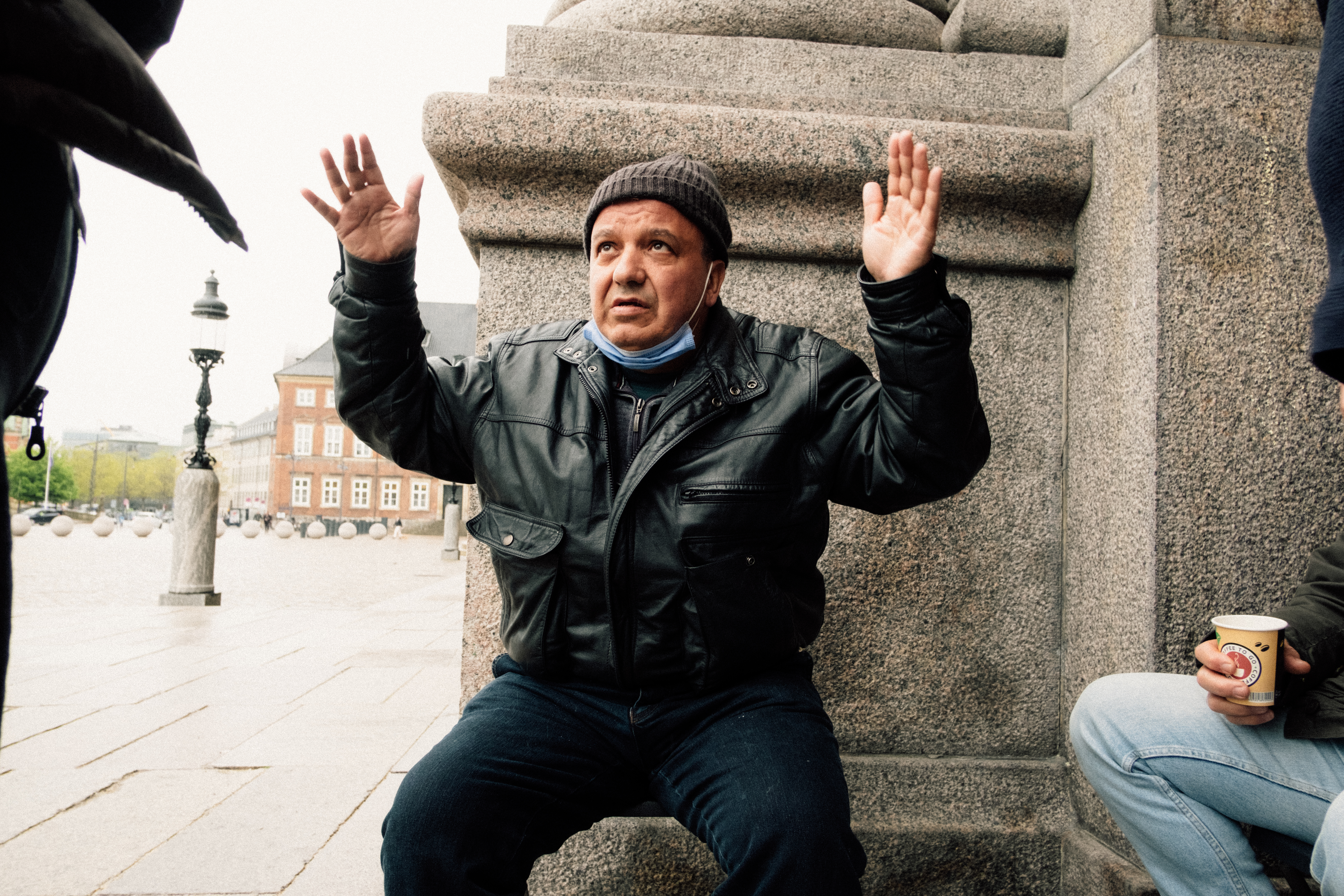 Syrian refugees in Denmark protesting stricter asylum policies