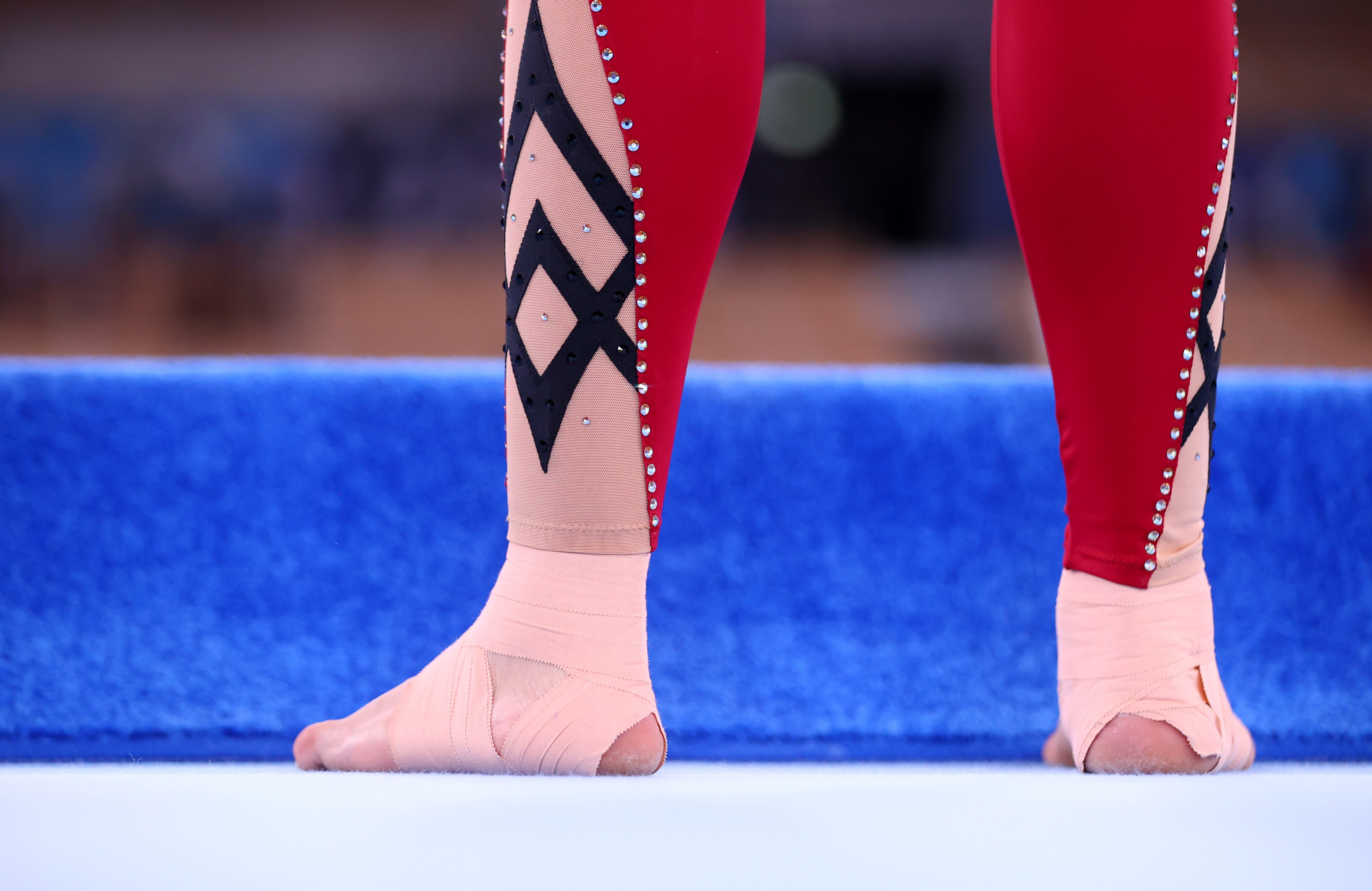 Germany's women gymnastics team wore unitards during the Olympic Games in Tokyo [File: Lindsey Wasson/Reuters]