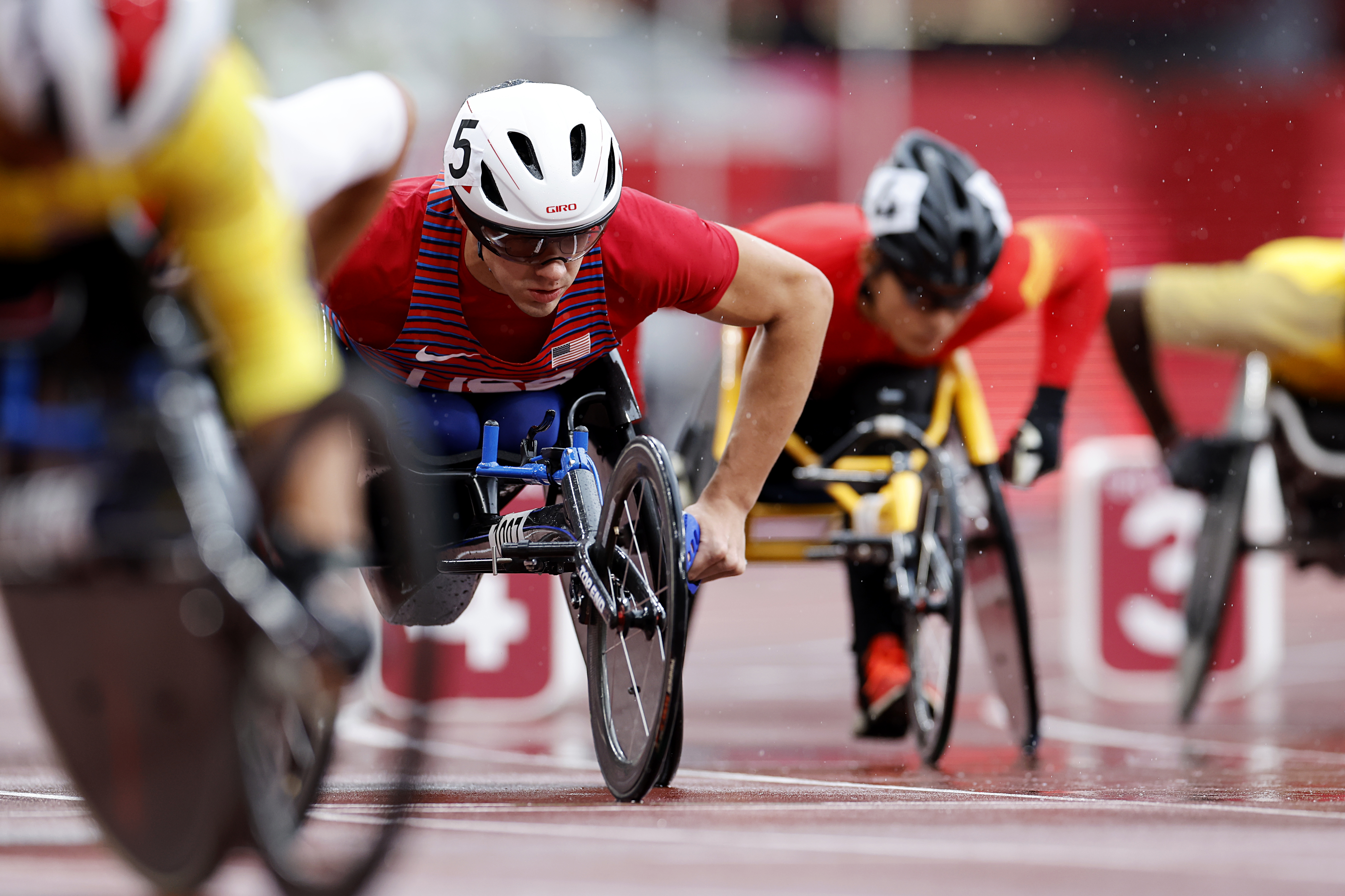 Daniel Romanchuk of Team United States is seen before competing in the Men's 800m - T54 heat on day 9 of the Tokyo 2020 Paralympic Games at the Olympic Stadium on September 02, 2021 in Tokyo, Japan [Tasos Katopodis/Getty Images]
