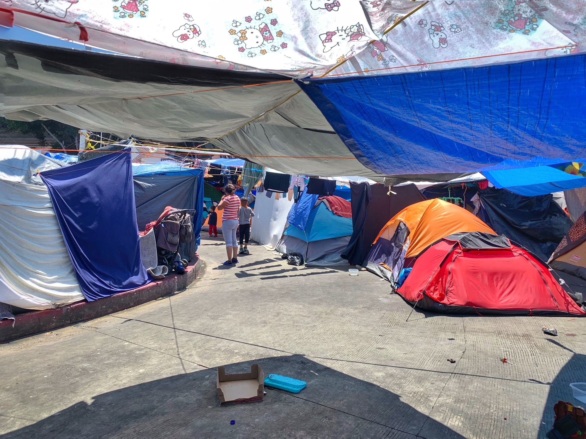 At the El Chaparral encampment in the Mexican town of Tijuana, just across the border from San Diego, California, some 2,000 migrants are trying to survive in abysmal conditions [Photo courtesy of Amali Tower]