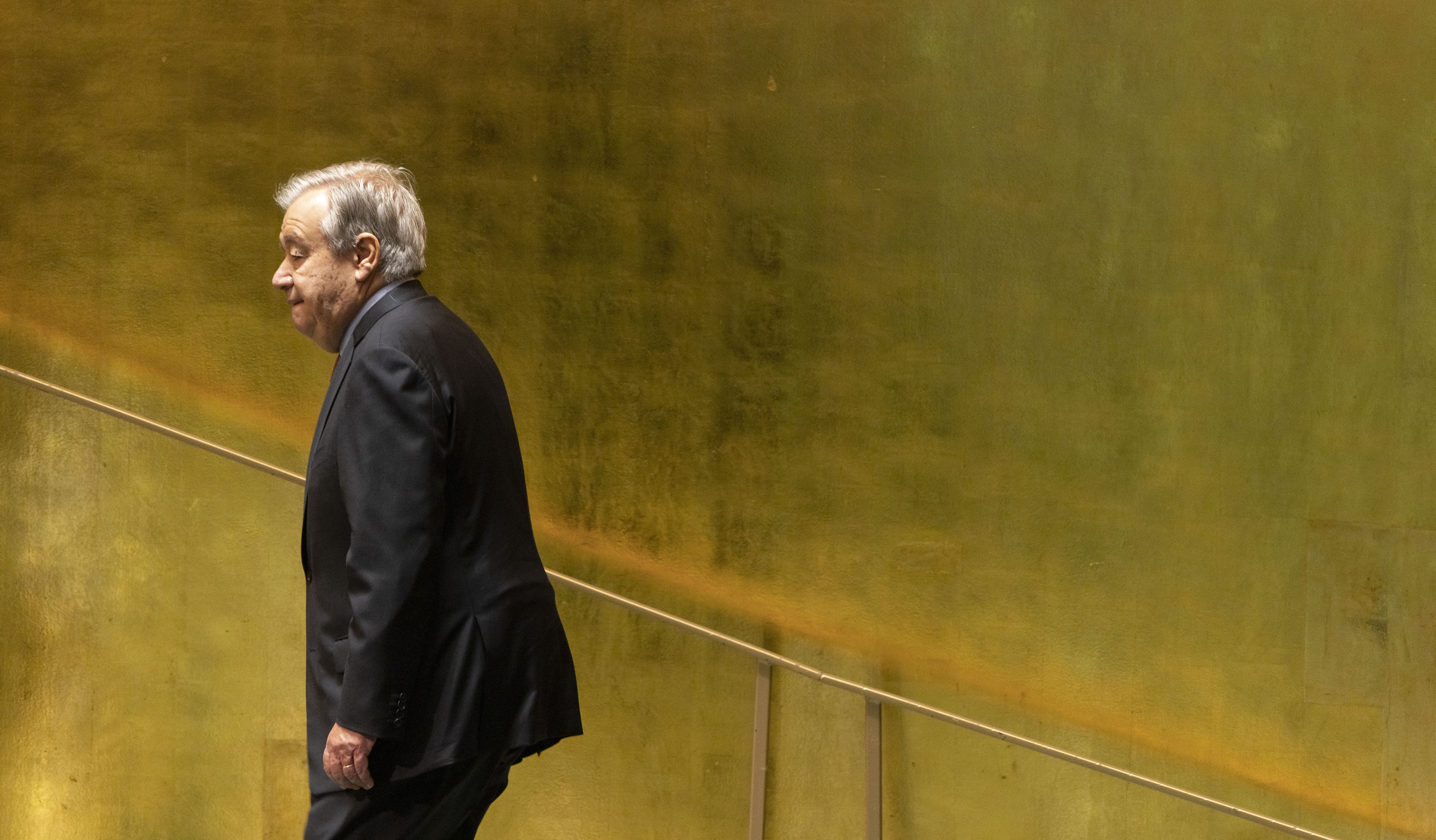 United Nations Secretary-General Antonio Guterres postponed a virtual meeting wtih ASEAN at the last minute to avoid the Myanmar regime's foreign minister [File: Justin Lane/Pool via AP Photo]