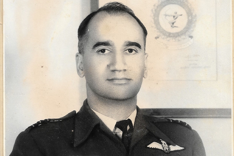 Photo of Wing Commander Hersern Singh Gill [Photo courtesy of Chander Suta Dogra]