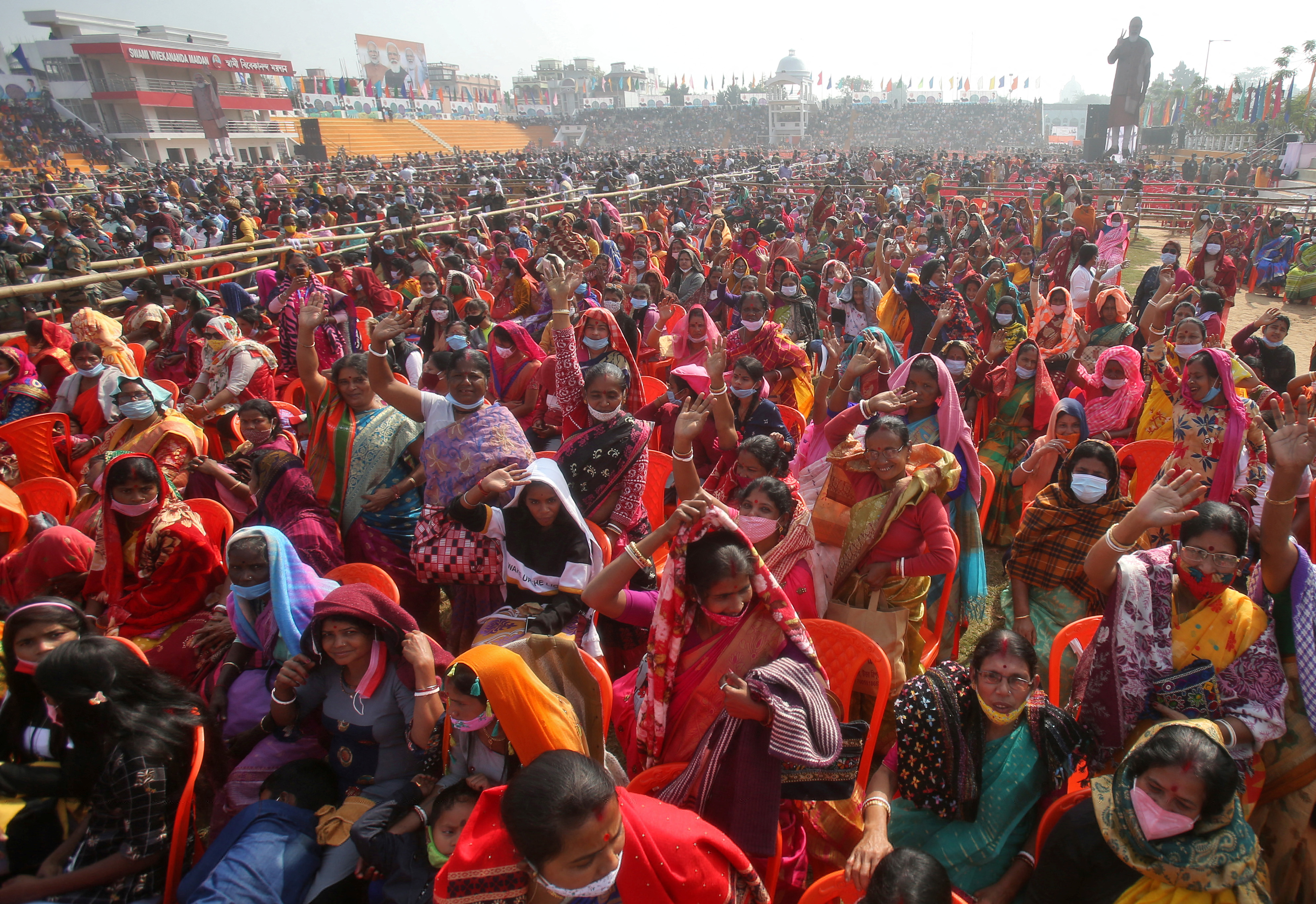 Modi addresses India rally