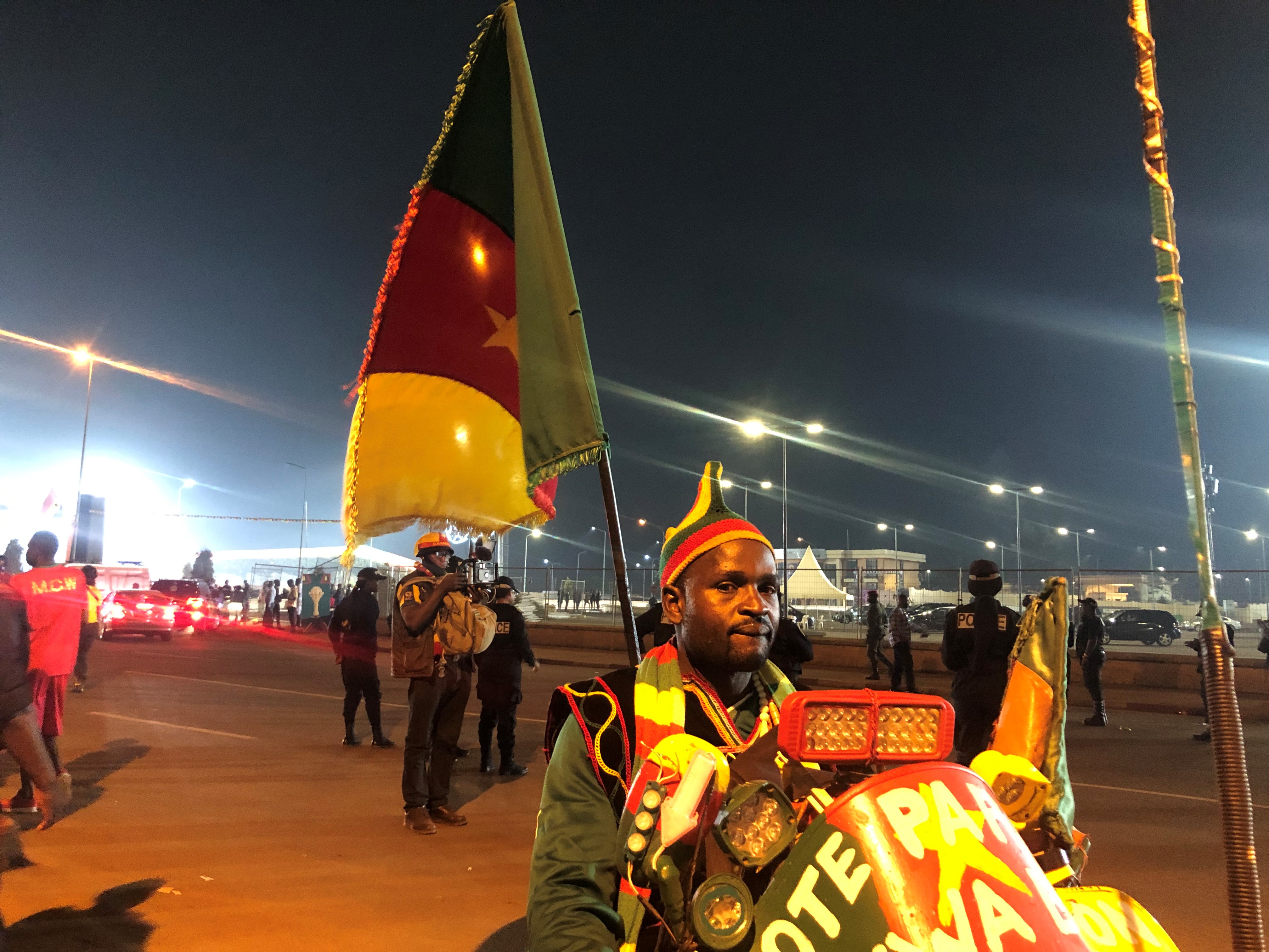 Cameroon football fan