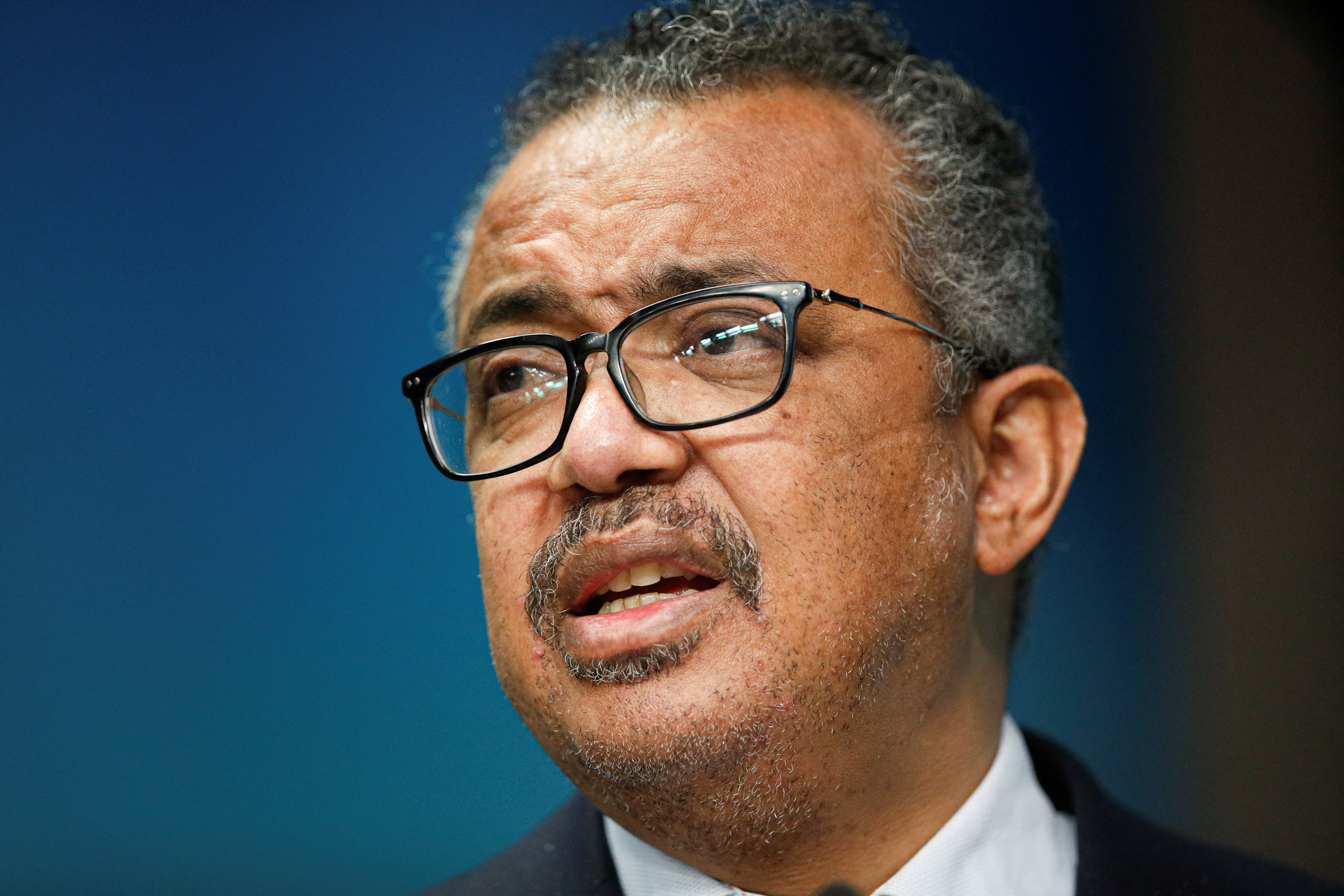 World Health Organization Tedros Adhanom Ghebreyesus gives a statement on the coronavirus disease (COVID-19) vaccination