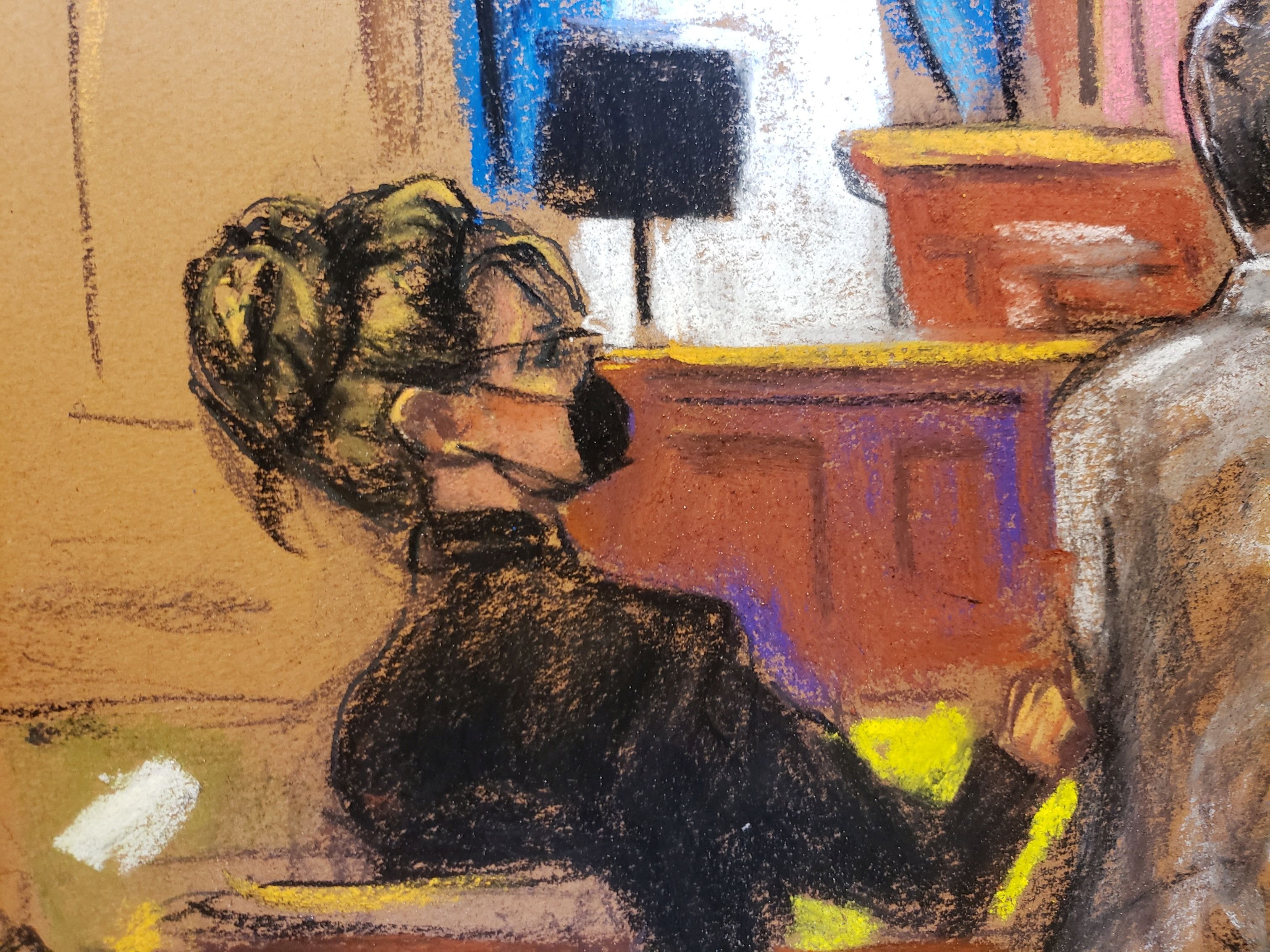 Sarah Palin, 2008 Republican vice presidential candidate and former Alaska governor, sits in court for the trial in her defamation lawsuit against the New York Times