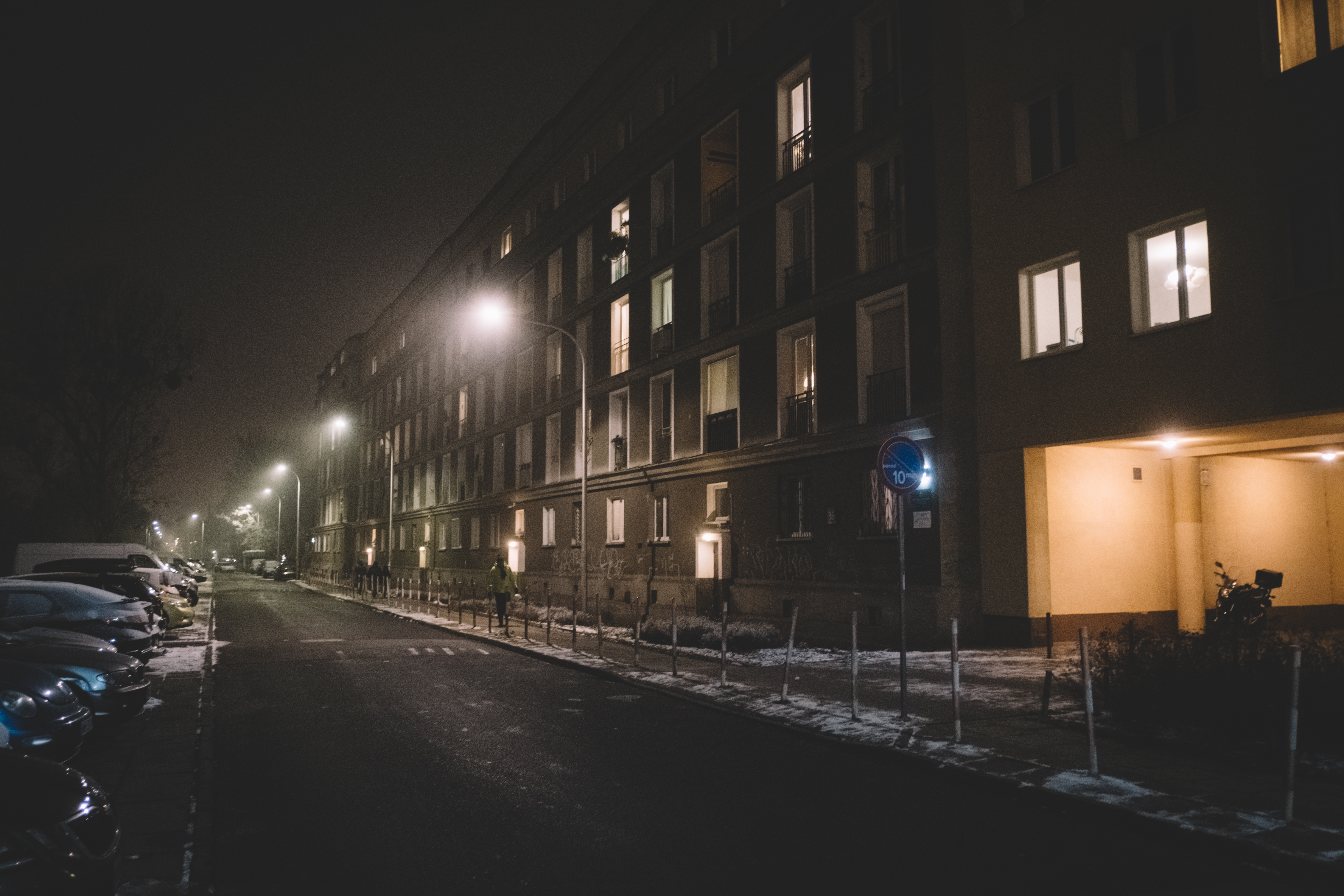 a residential area in the outskirts of Warsaw where lives Antonina Lewandoska