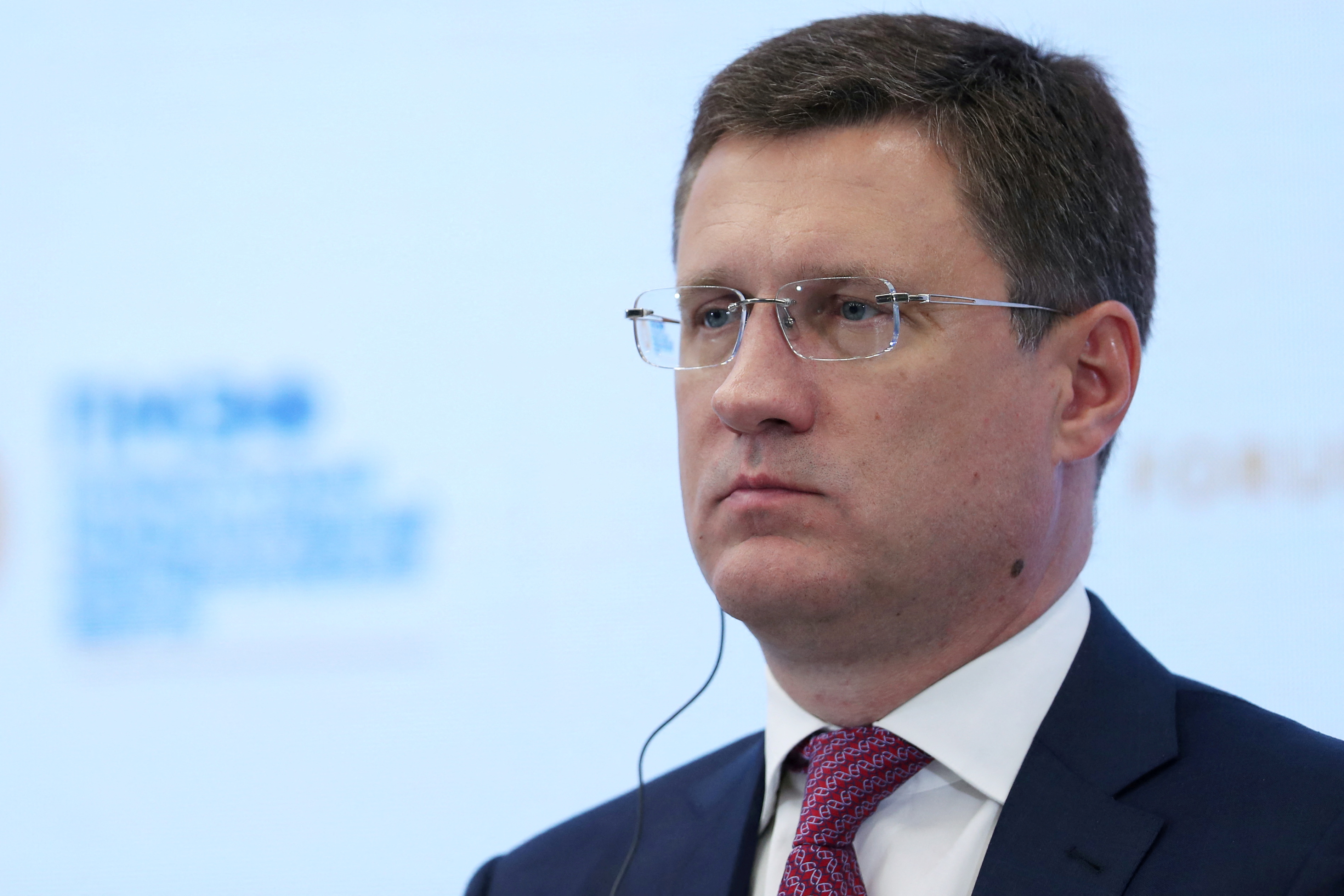 Russian Deputy Prime Minister Alexander Novak attends a session of the St. Petersburg International Economic Forum (SPIEF) in Saint Petersburg, Russia, June 4, 2021.