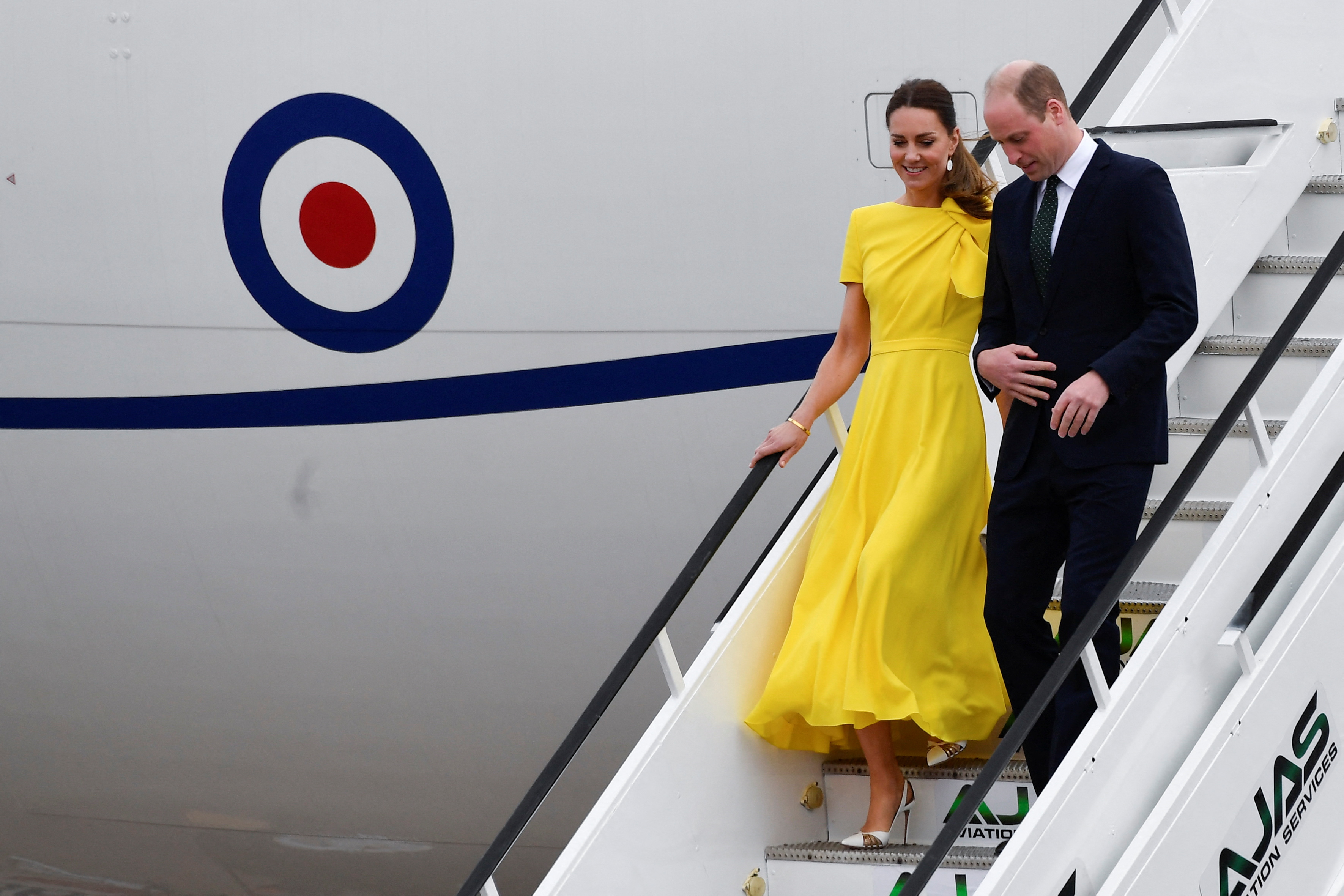 The Duke and Duchess of Cambridge are on a tour of the Caribbean that coincides with the 70th anniversary of the coronation of Queen Elizabeth II [Toby Melville/Reuters]