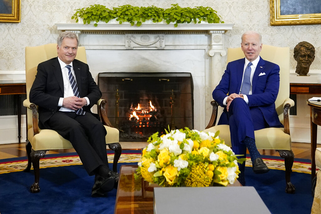 Biden with Sauli Niinisto