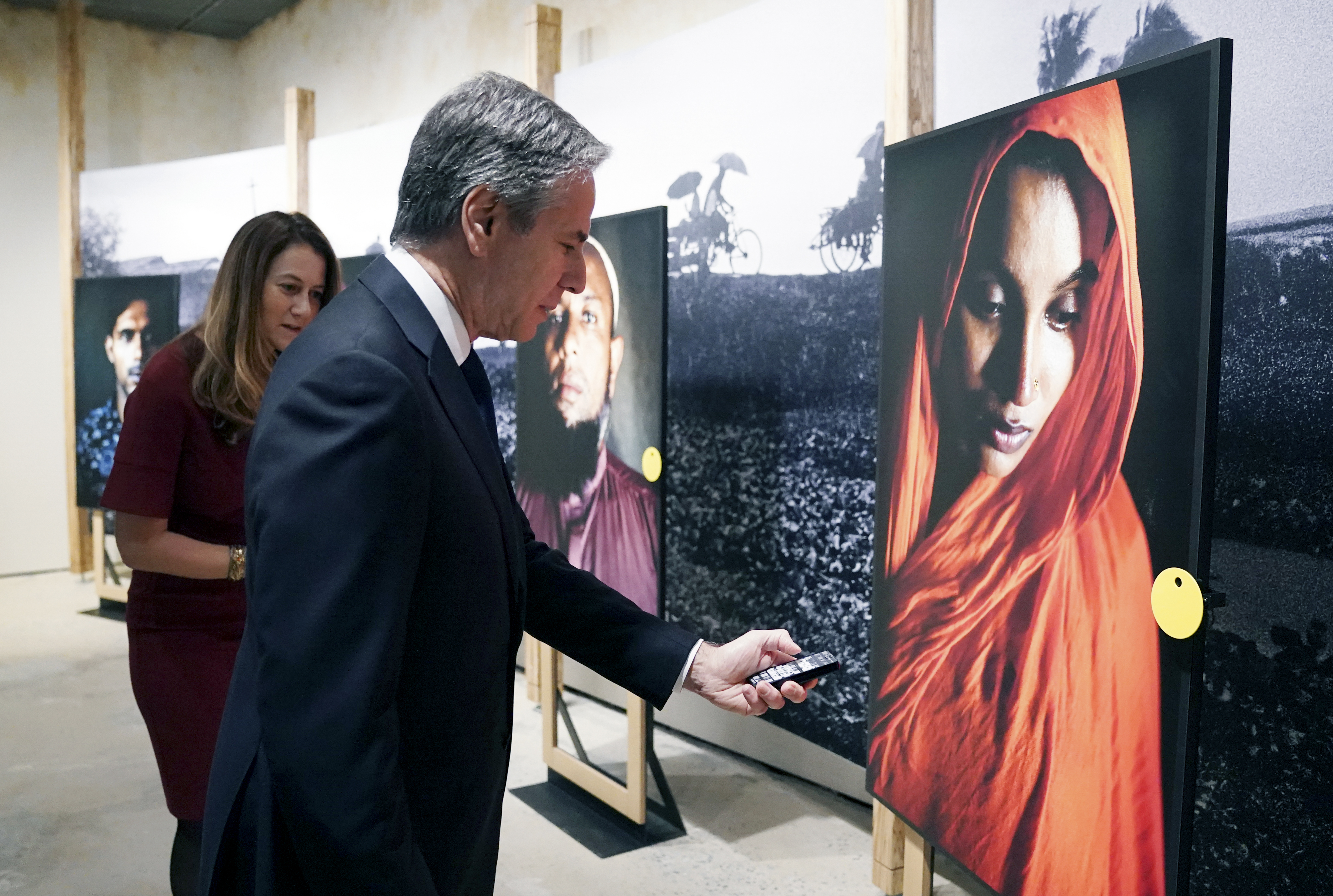 Antony Blinken tours the "Burma's Path To Genocide"