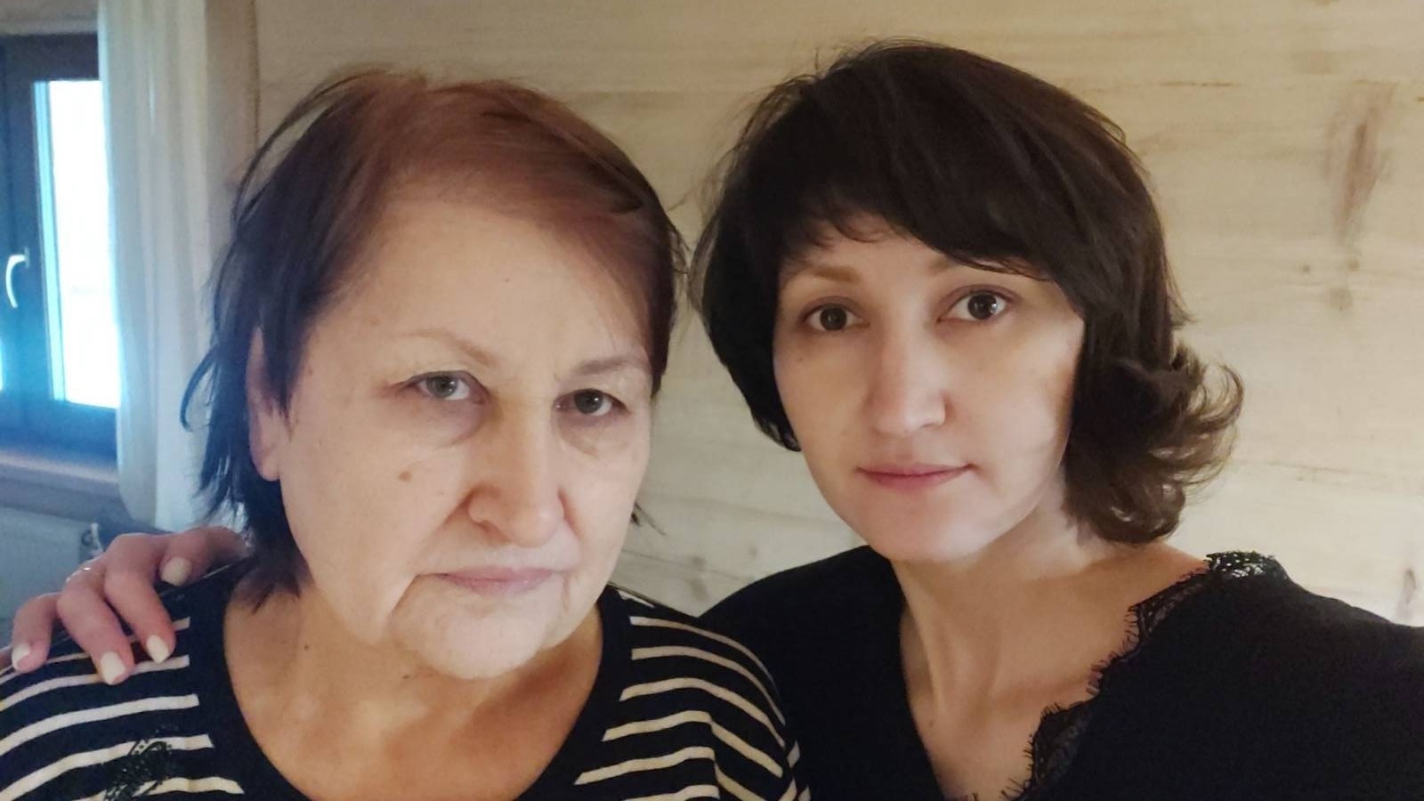 Zakhida Adylova and her mother