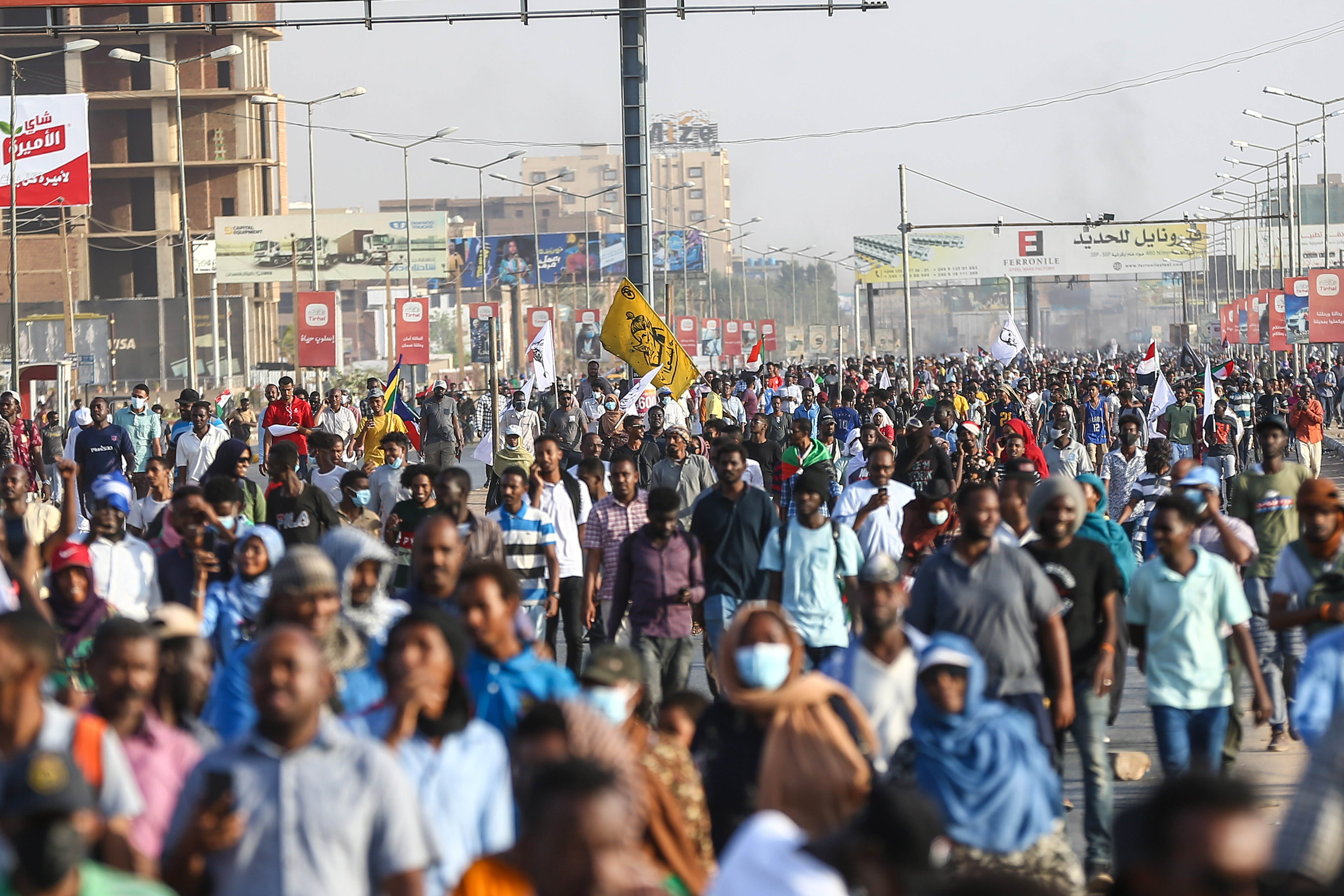 People take part in demonstrations