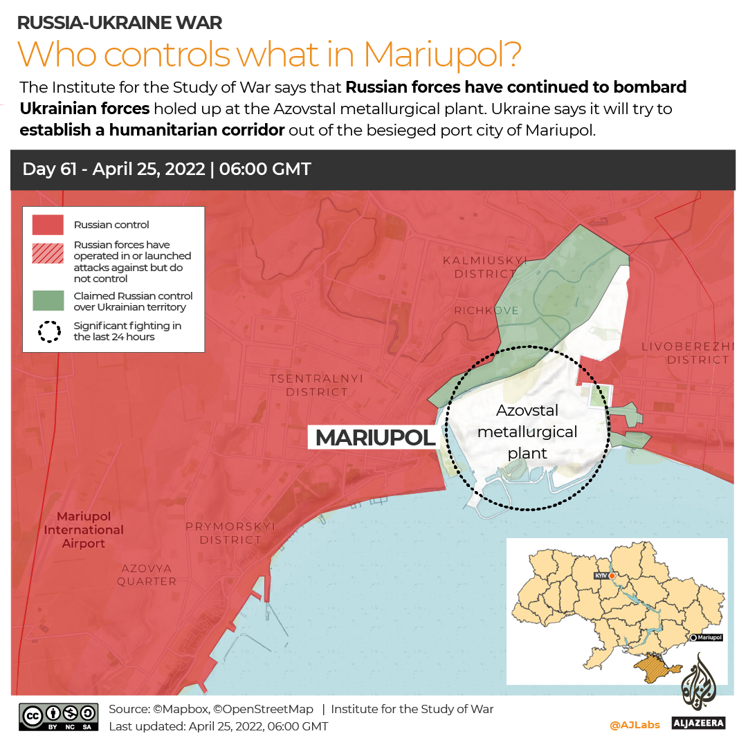 INTERACTIVE Russia-Ukraine map Who controls what in Mariupol DAY 61