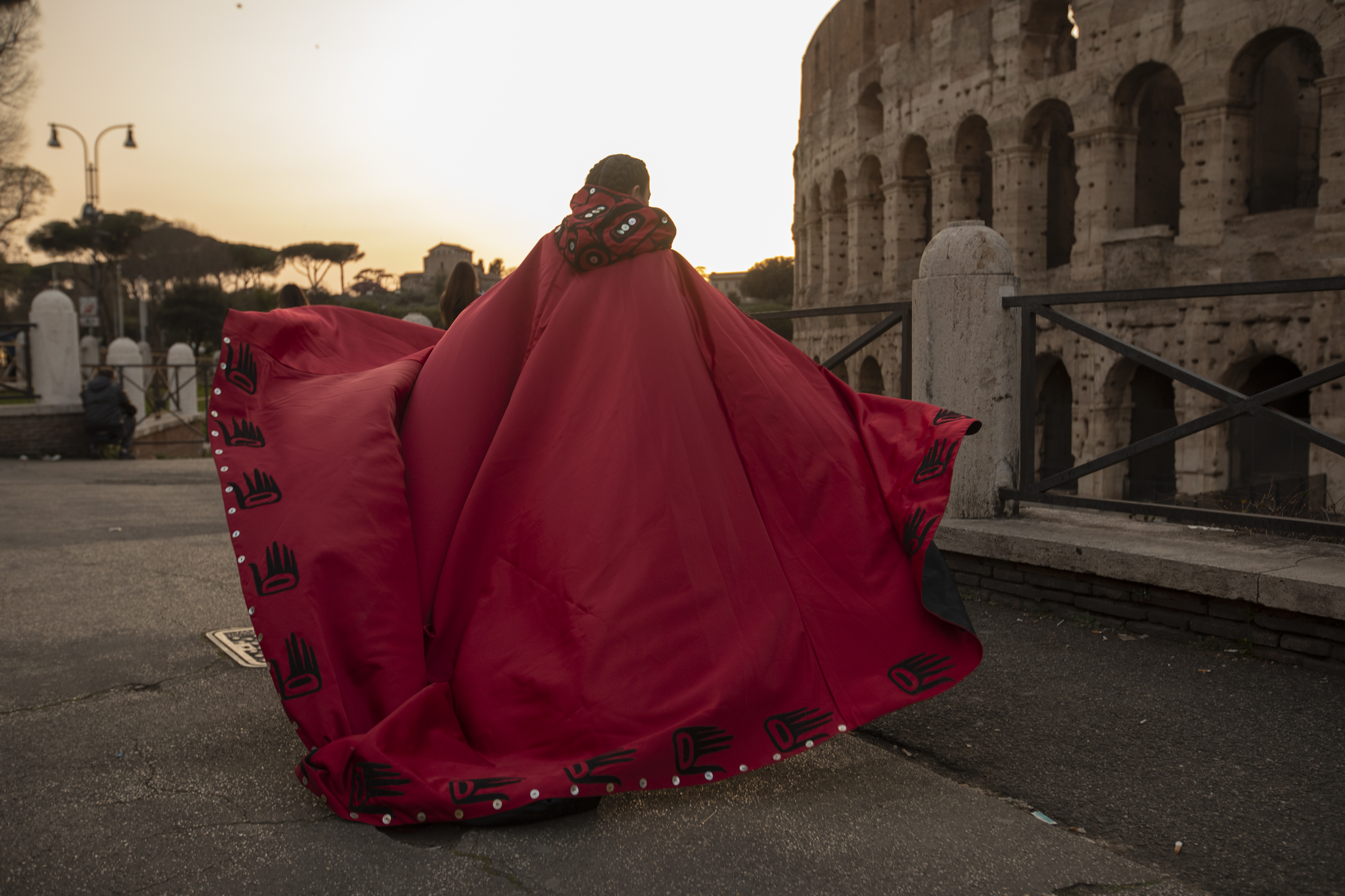 A photo of Laurelei Williams at the Colosseum in Rome, Italy.
