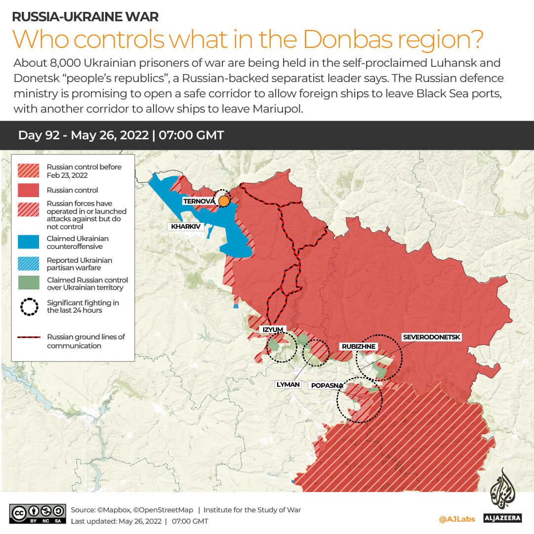 INTERACTIVE Russia-Ukraine map Who controls what in Donbas DAY 92