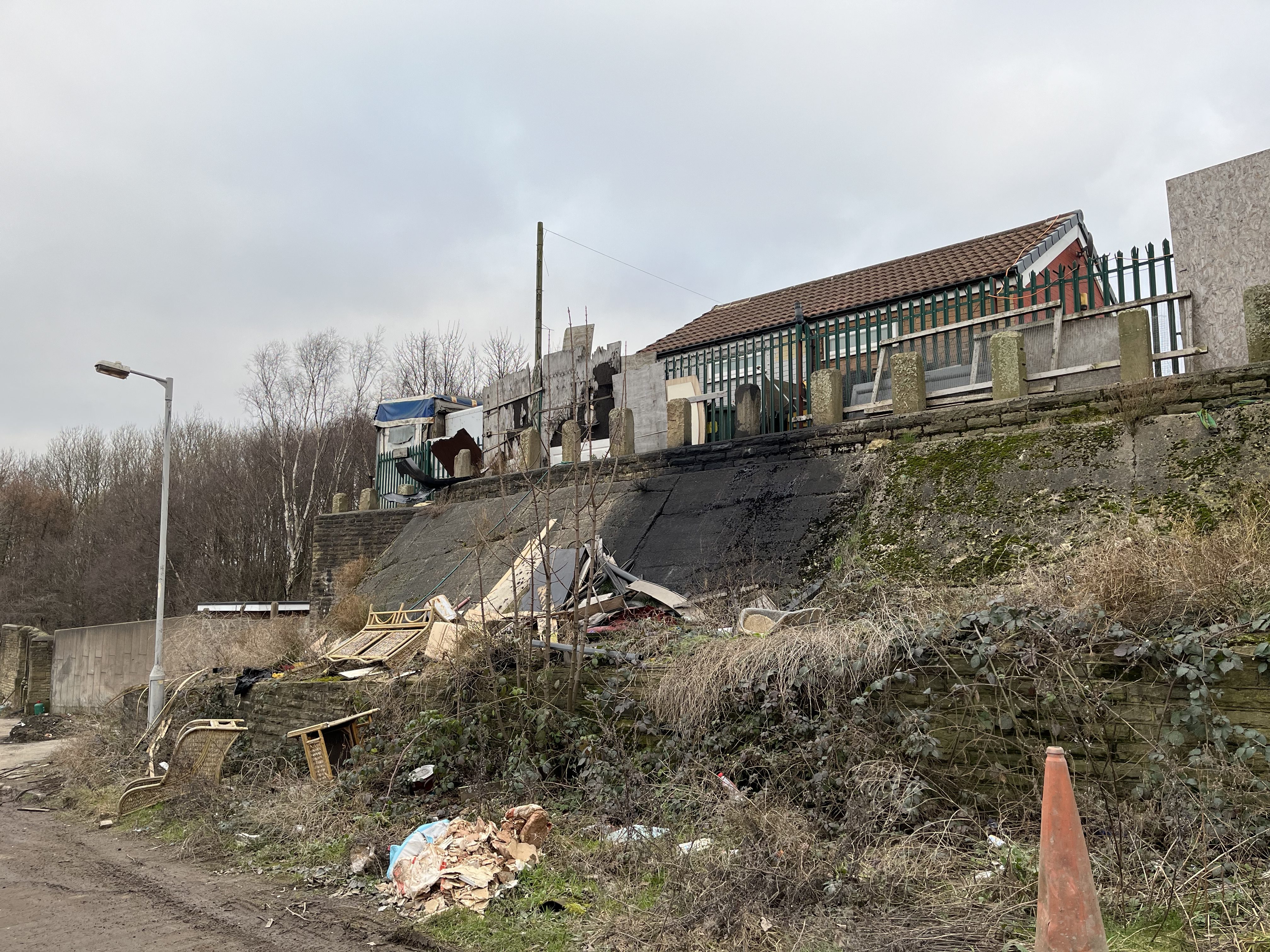 A Caravan site in Bradford, UK