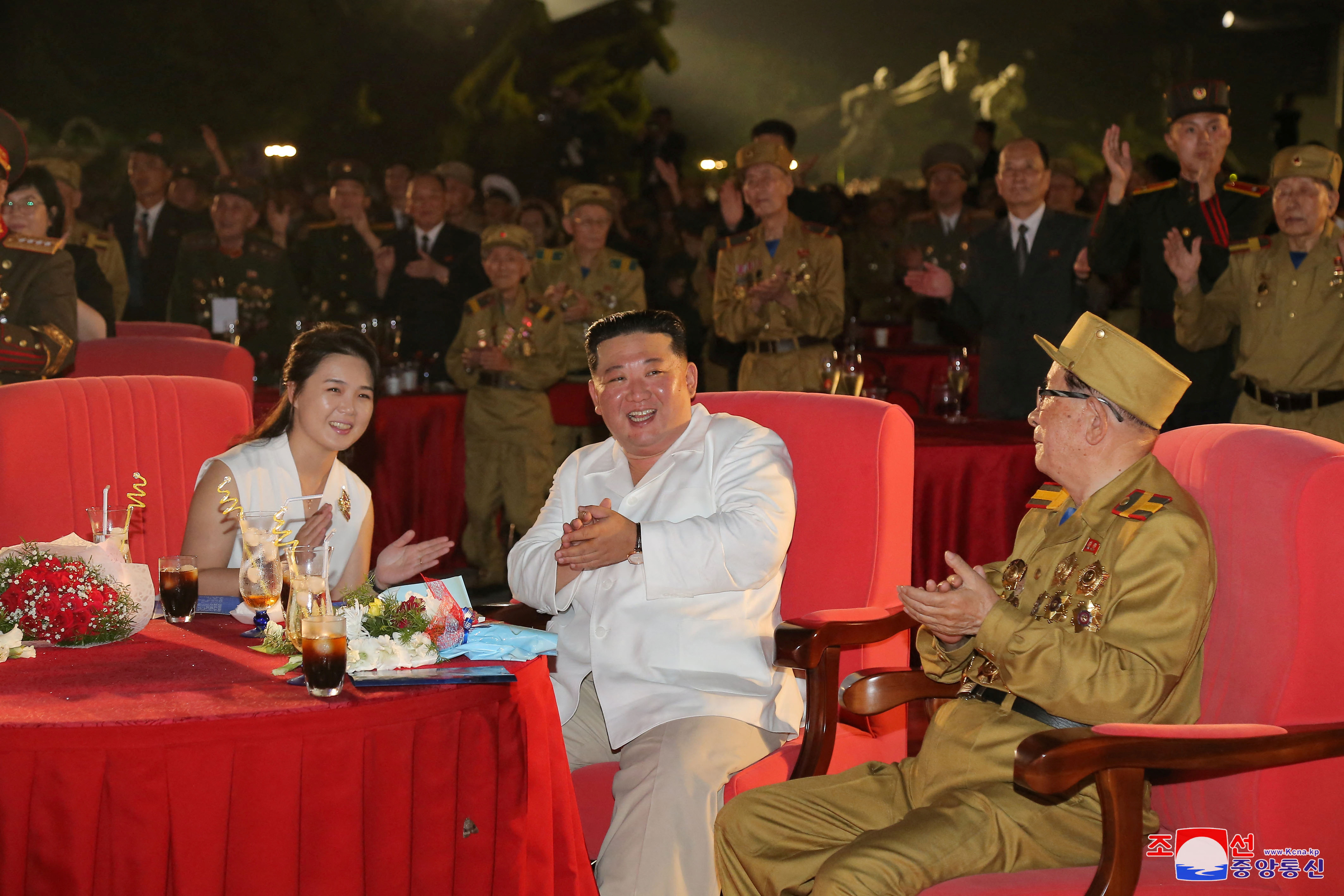Kim Jong Un and his wife Ri Sol Ju