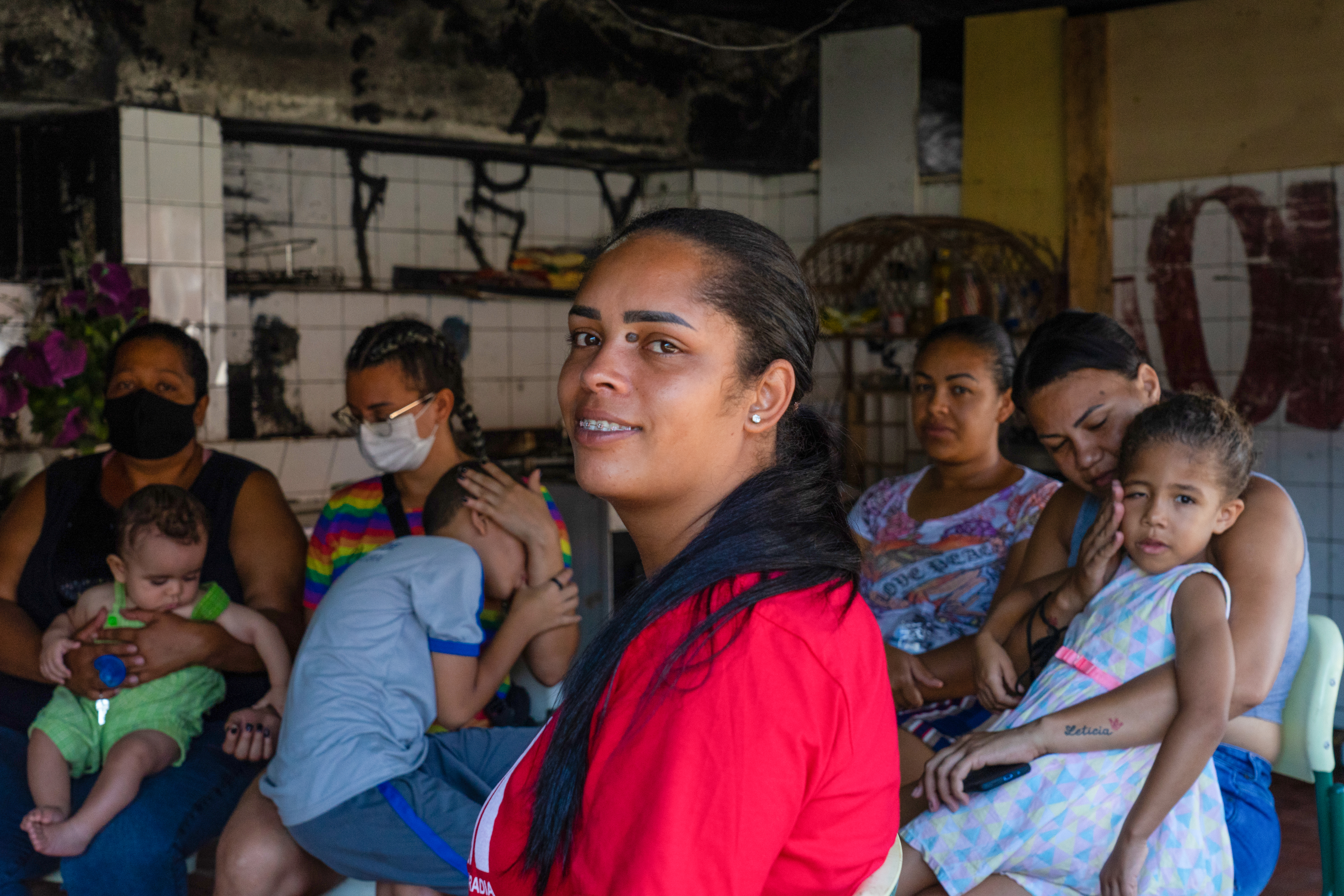 Kethelem Rodrigues is the leader of this occupation housing more than 100 families.