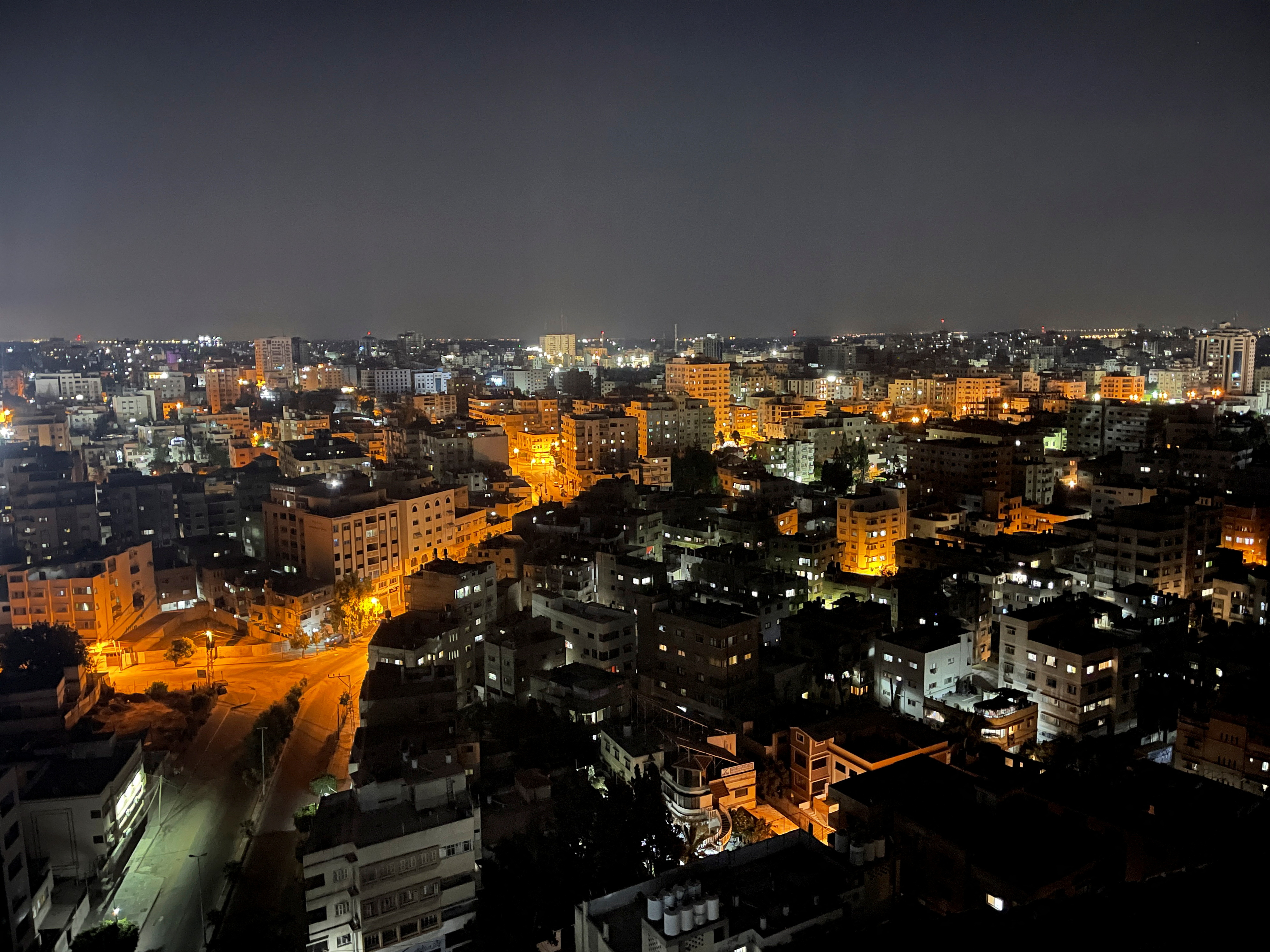 General view amid Israeli-Palestinian fighting, in Gaza