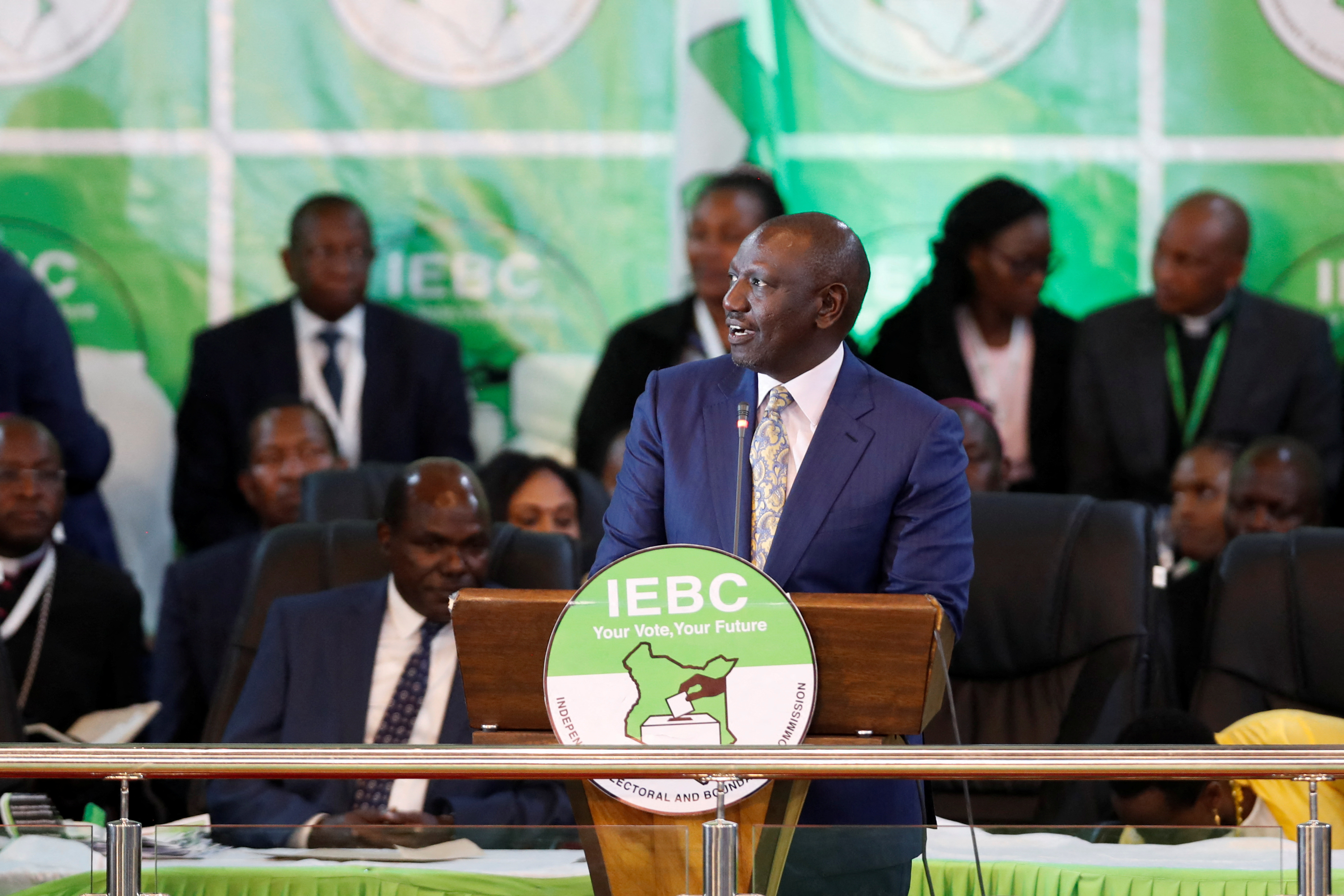 Kenya's Deputy President William Ruto and presidential elect