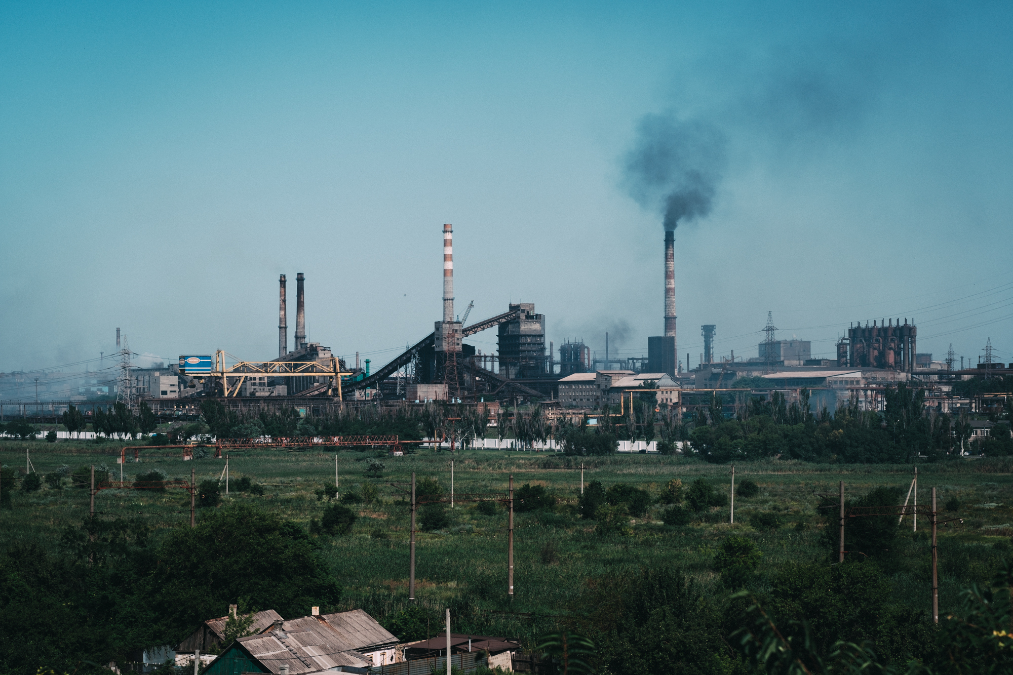 A photo of a factory