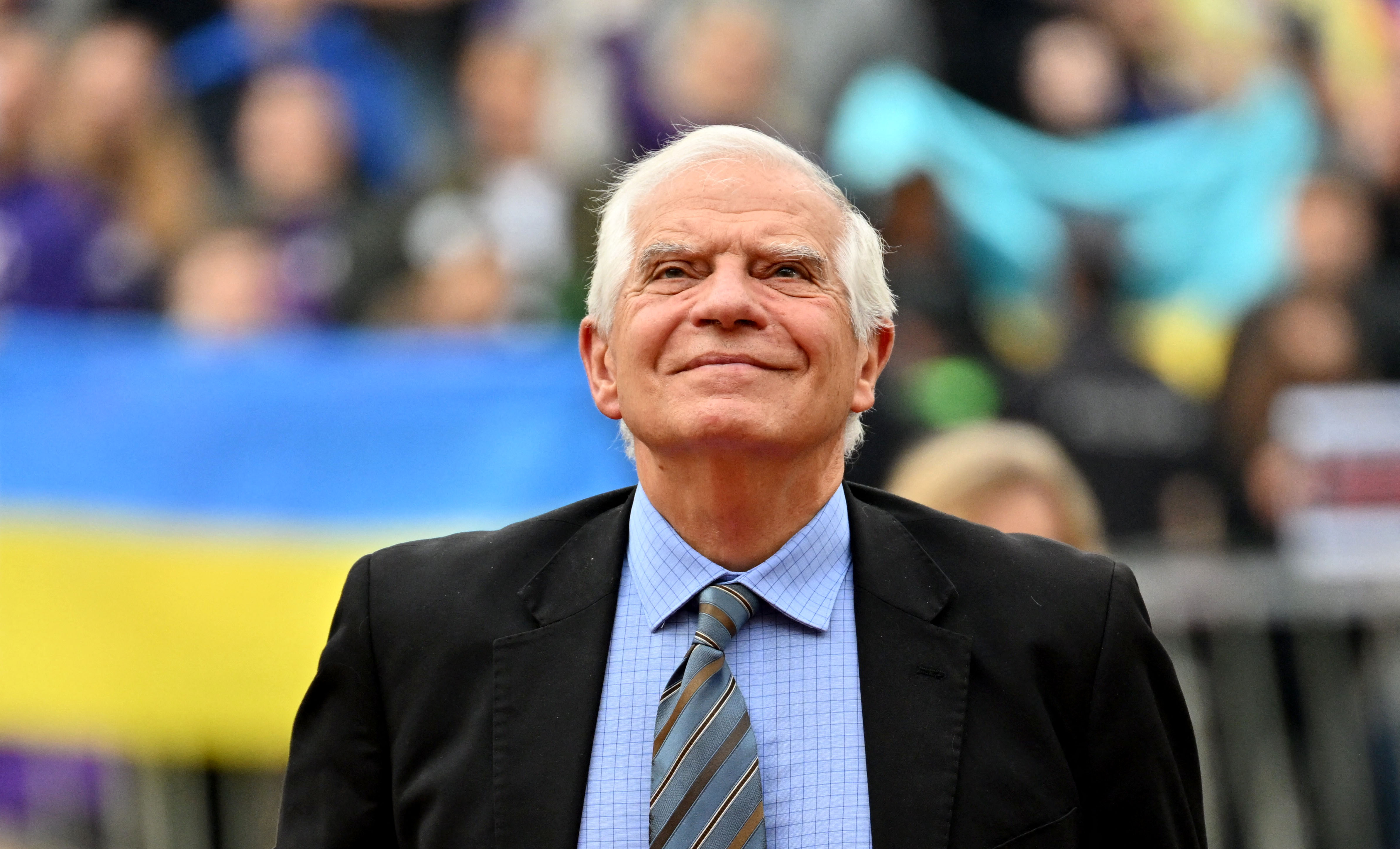 European Union foreign policy chief Josep Borrell arrives to attend an informal summit of the European Union (EU) in Prague, Czech Republic, on October 7, 2022. - EU leaders meeting in Prague will look to overcome divisions on how to tackle soaring energy prices as they grapple with the fallout from Russia's war on Ukraine. (Photo by Joe Klamar / AFP)