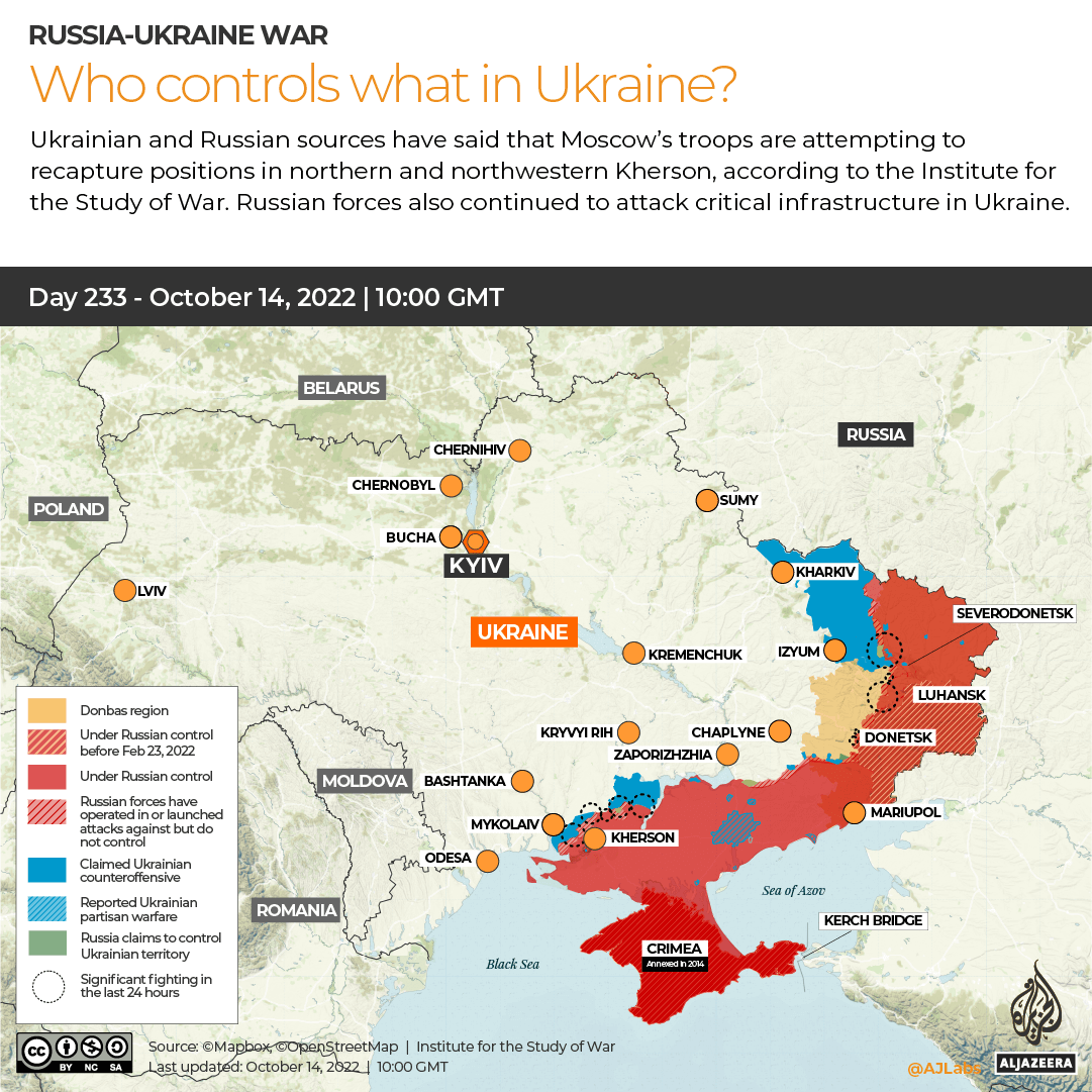 INTERACTIVE - WHO CONTROLS WHAT IN UKRAINE 233