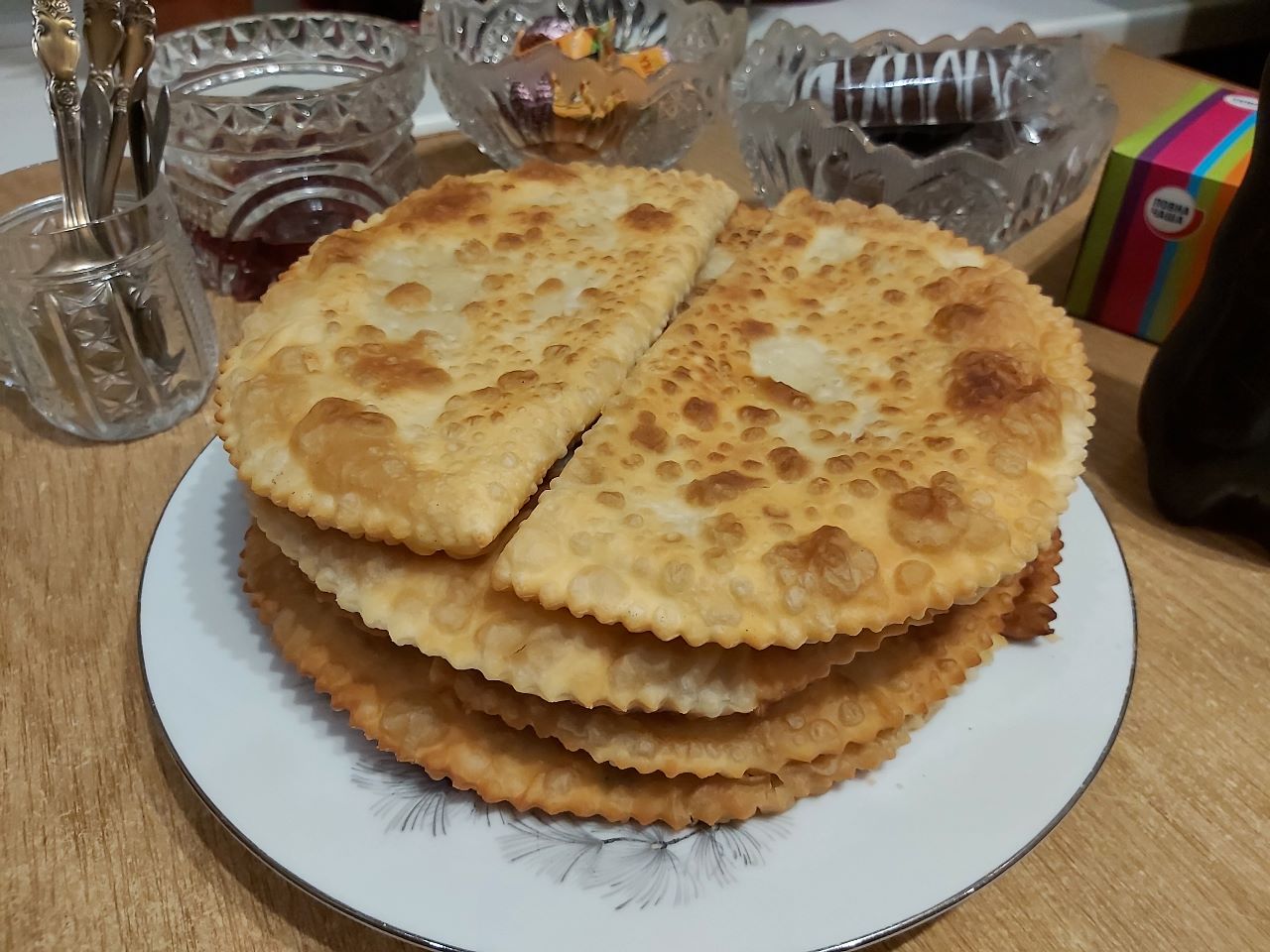 A photo of Chebureki.