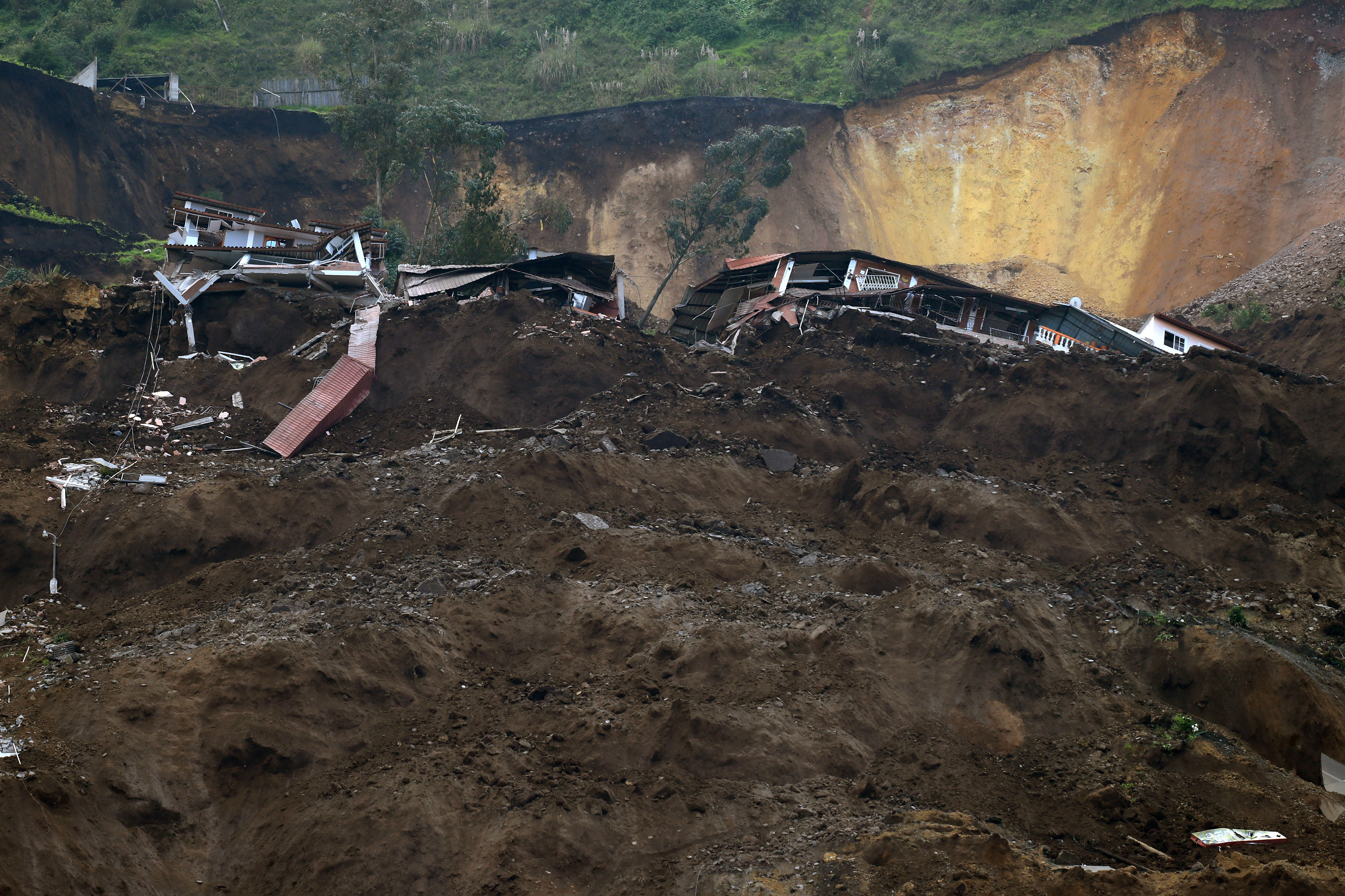landslide in Alausi, Ecuador