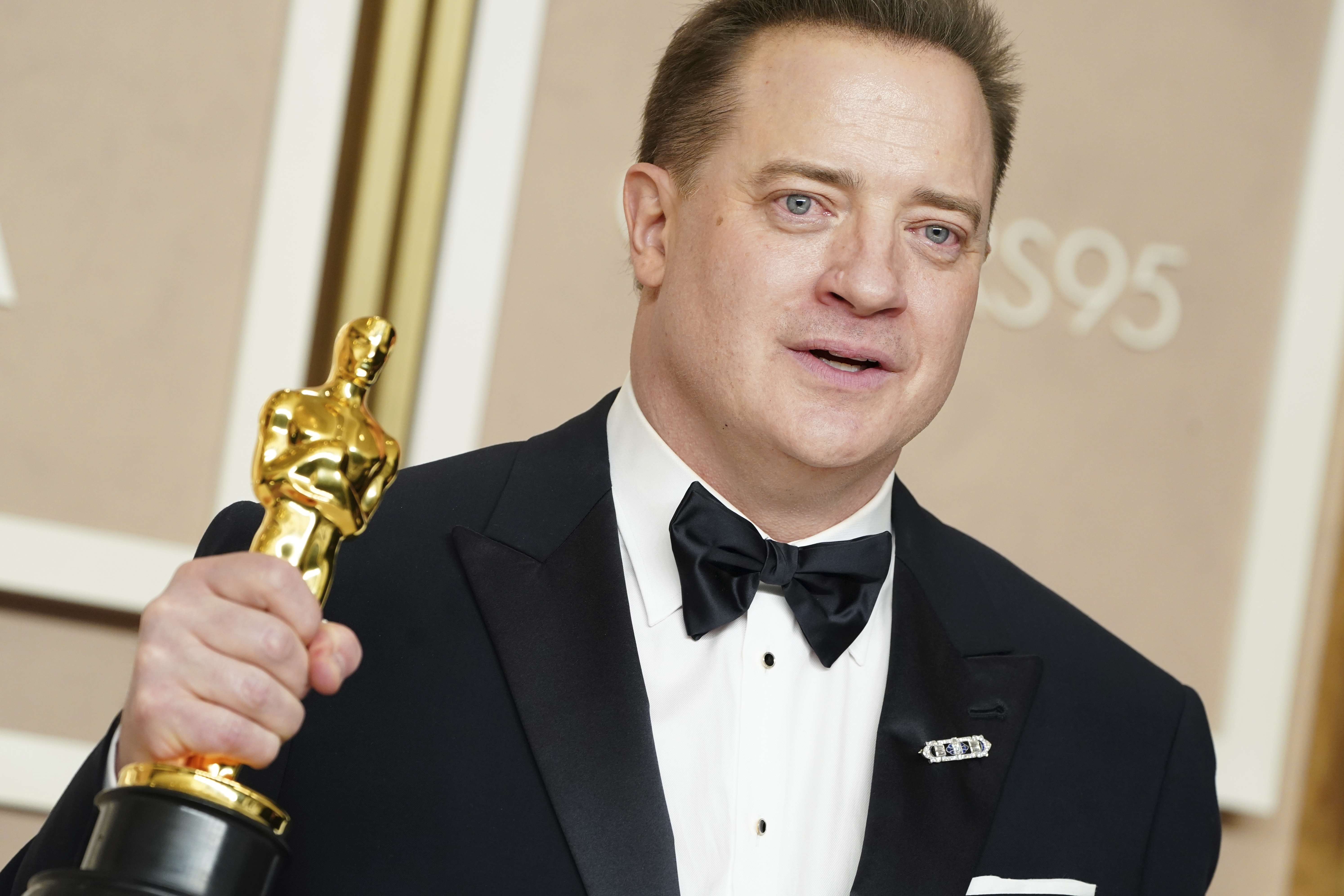Brendan Fraser with Oscar