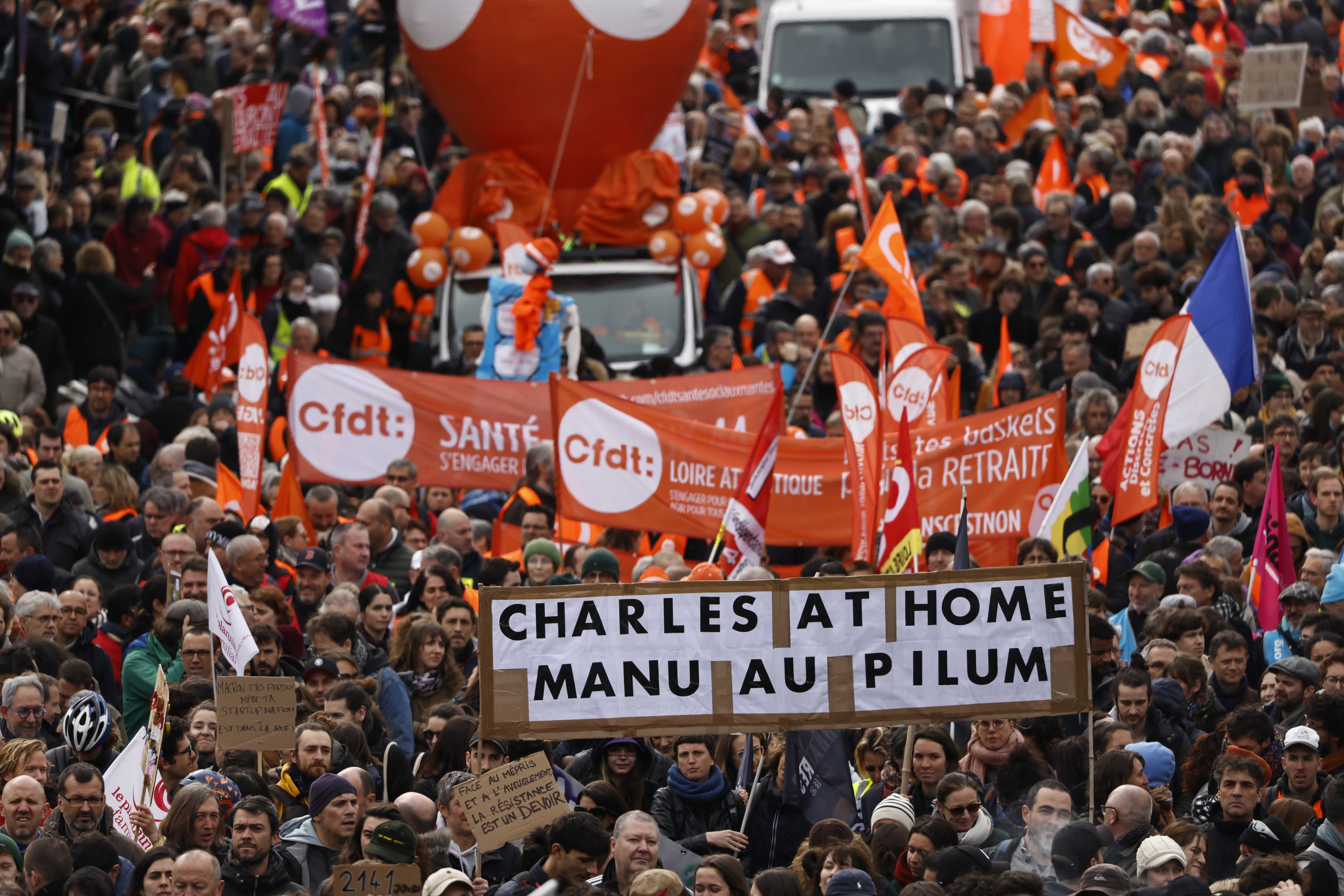 France Pensions protest