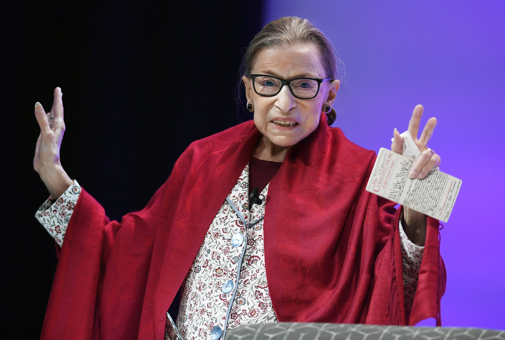 Former US Supreme Court Justice Ruth Bader Ginsburg